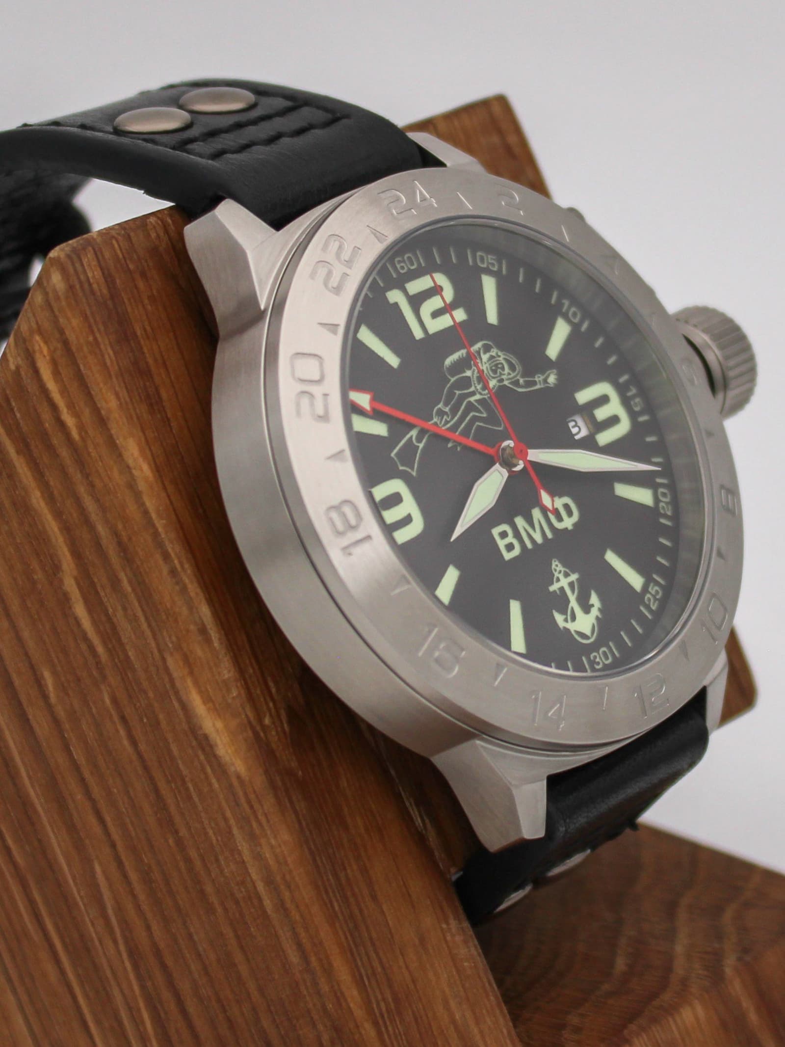 Часы ВМФ Боевой пловец механические с автоподзаводом (Seiko NH34A) 52.028.01