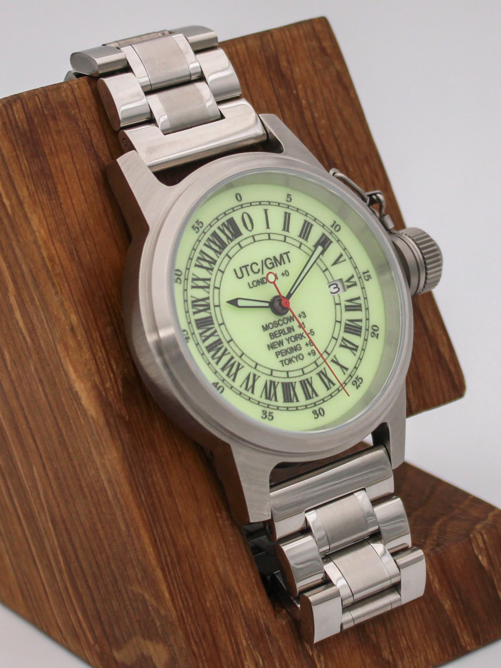 Часы Полярные UTC / GMT с автоподзаводом (Seiko NH34A) 45.229.2
