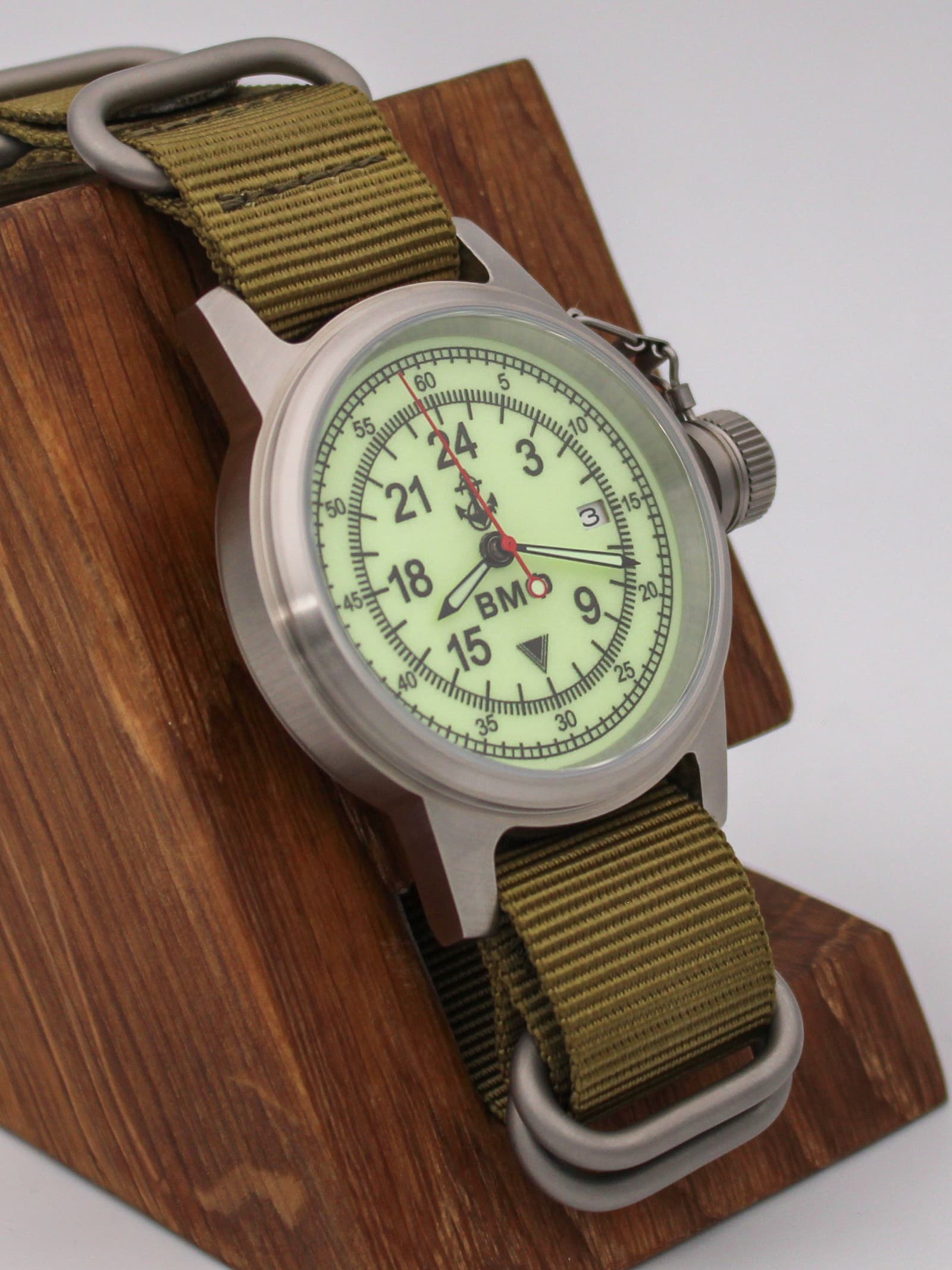 Часы ВМФ механические с автоподзаводом (Seiko NH34A) 45.030.21