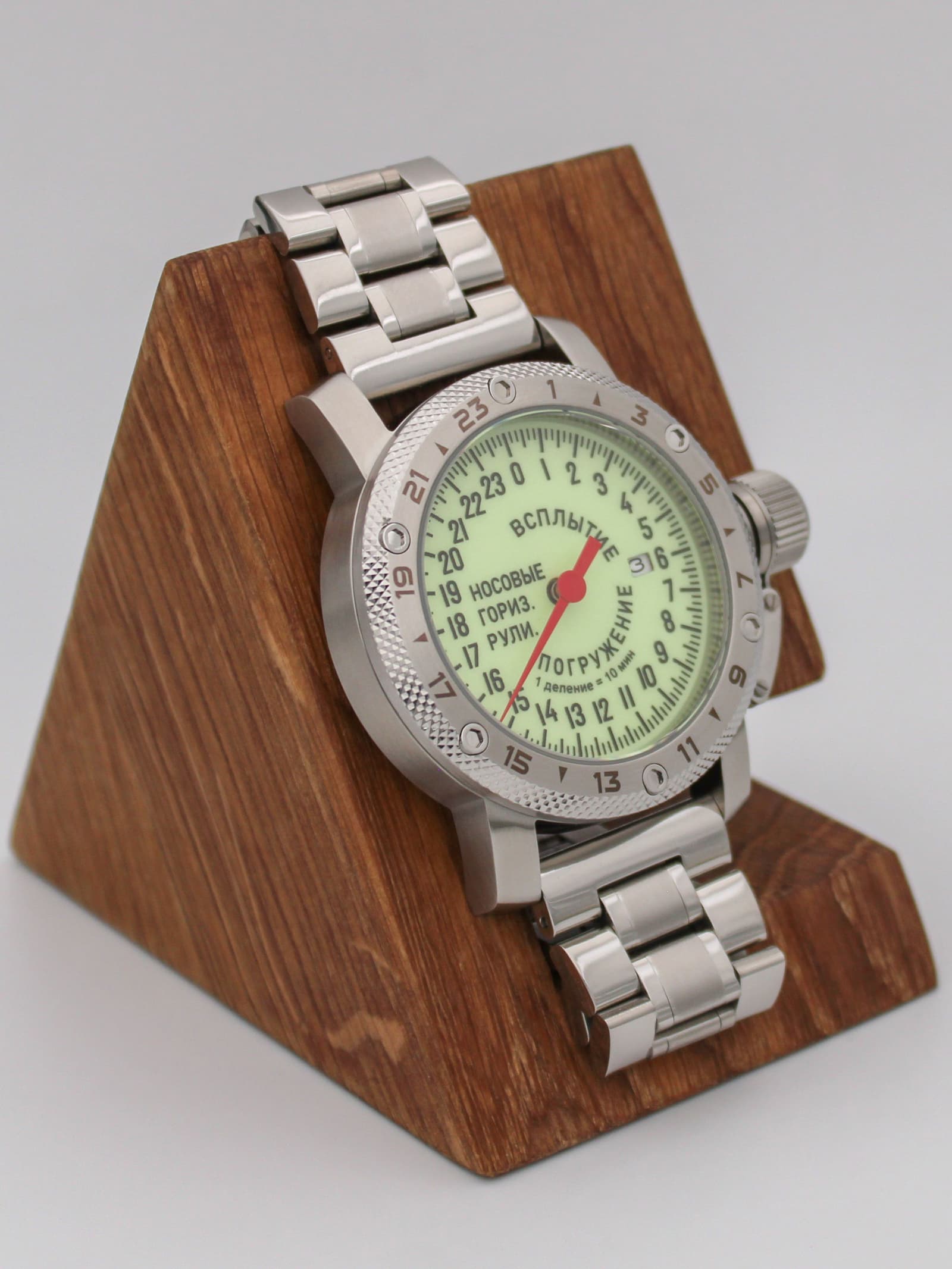 Часы Погружение / Всплытие однострелочные механические с автоподзаводом (Seiko NH34A) 47.181.2