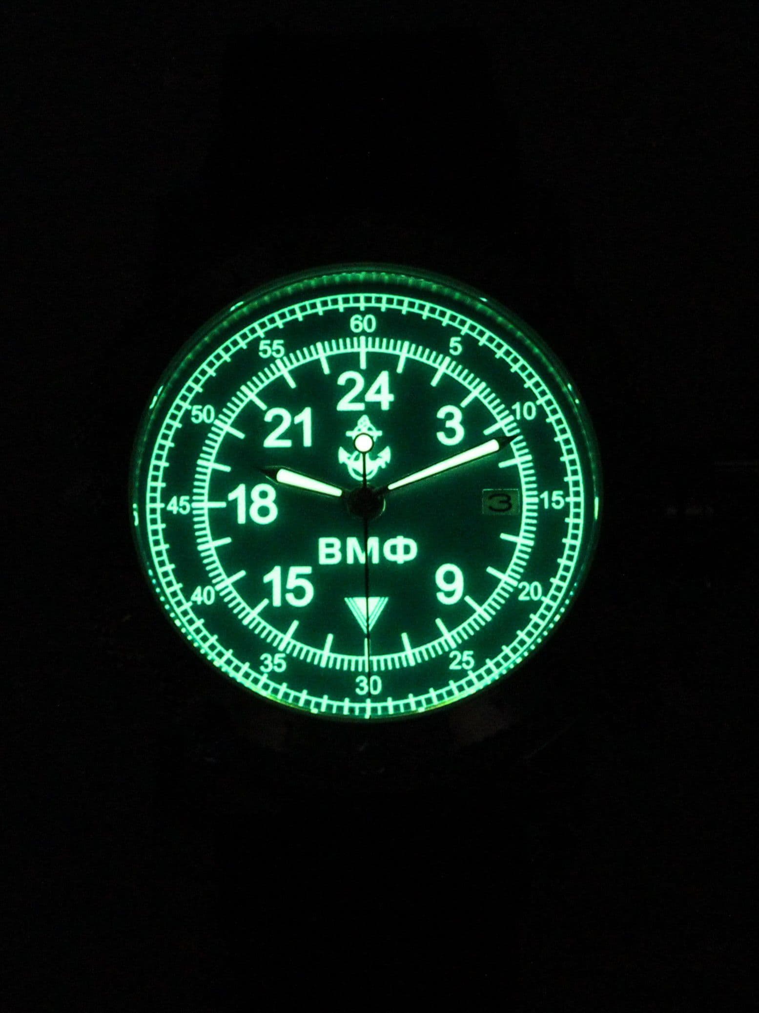 Часы ВМФ механические с автоподзаводом (Seiko NH34A) 47.070.01