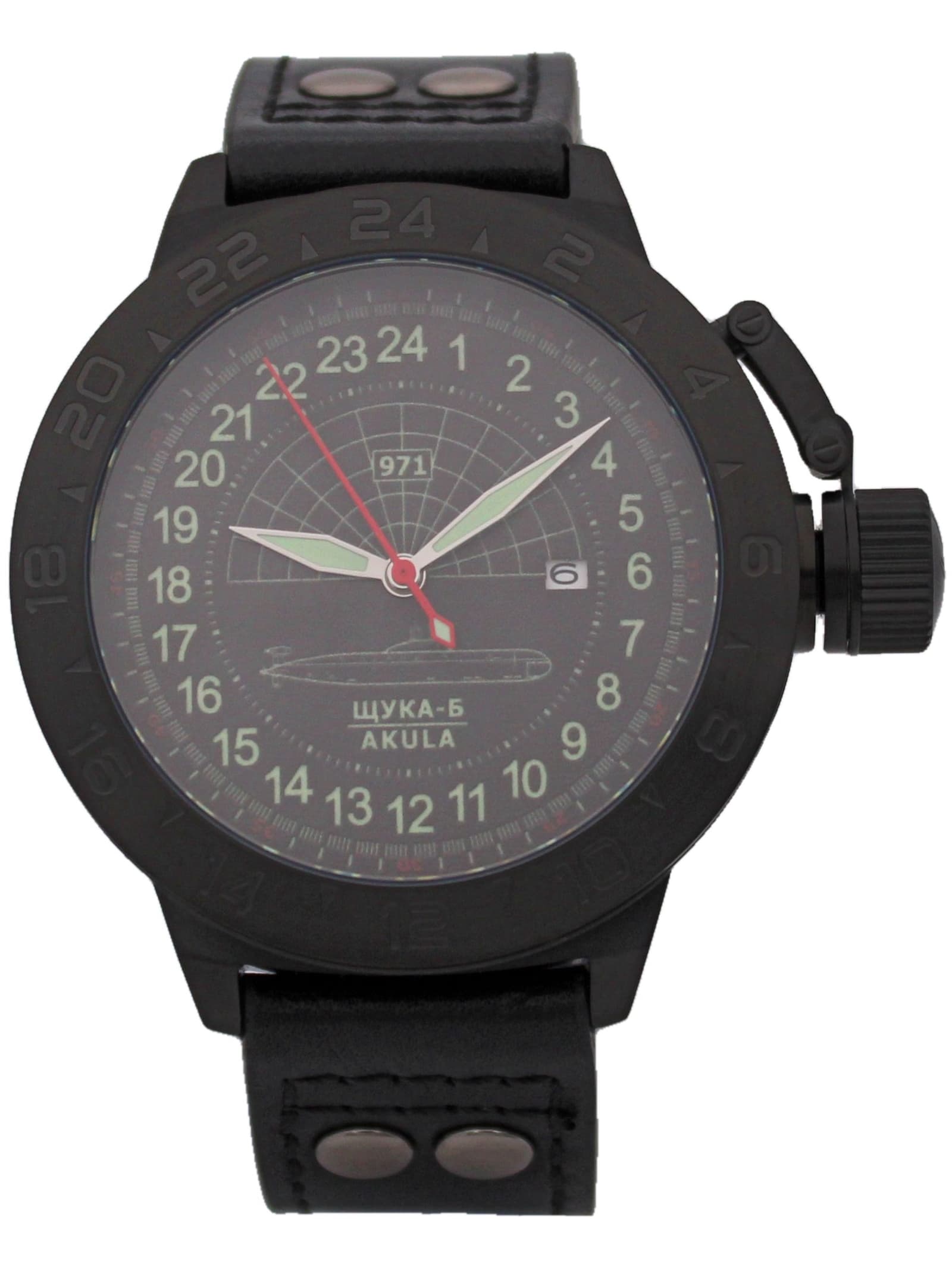 Часы 971 / Щука-Б (Akula) механические с автоподзаводом (Seiko NH34A) 152.063.01