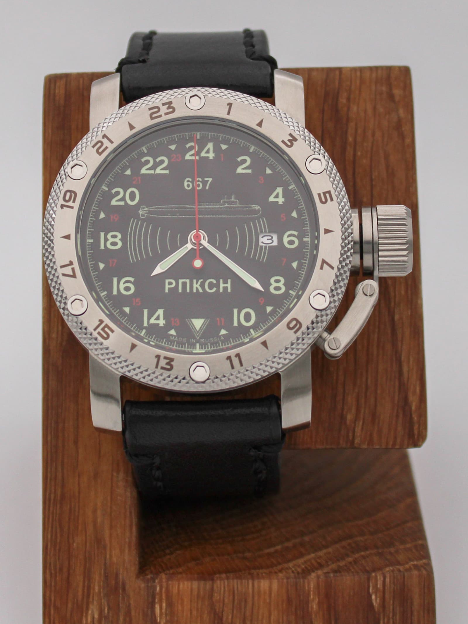 Часы 667 РПКСН механические с автоподзаводом (Seiko NH34A) 47.039.01