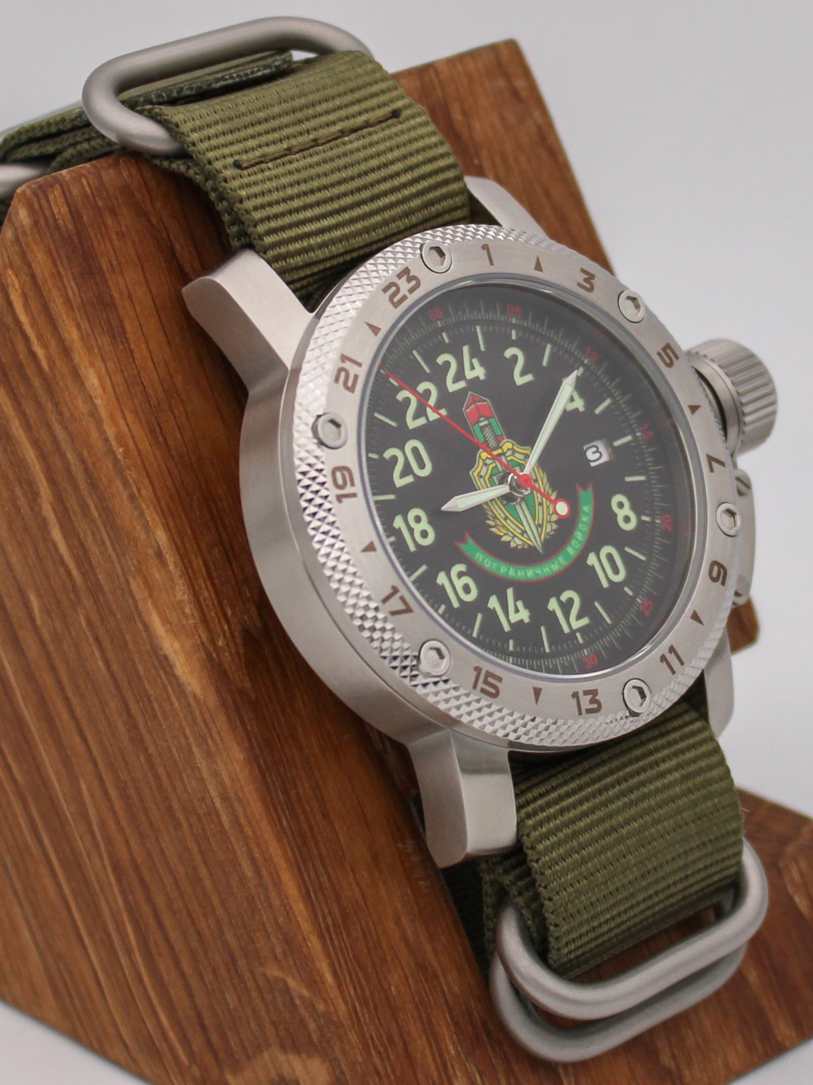 Часы Погранвойска механические с автоподзаводом (Seiko NH34A) 47.174.21