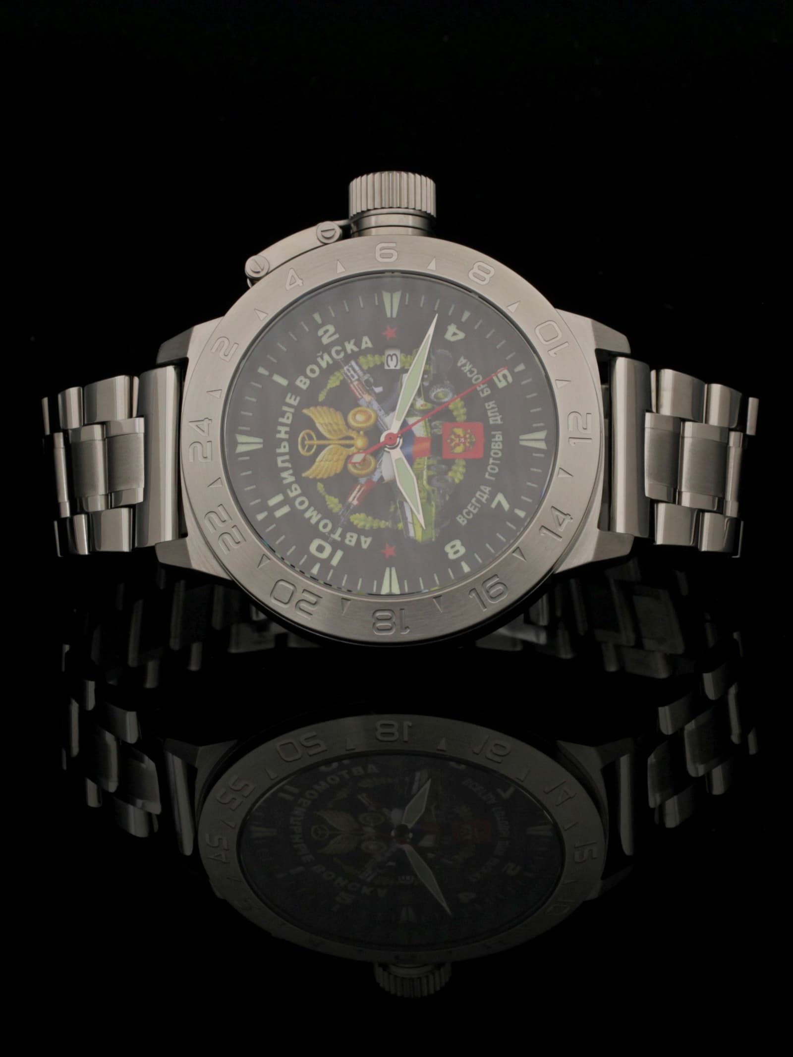Часы Автомобильные войска механические с автоподзаводом (Seiko NH35A) 52.106.2