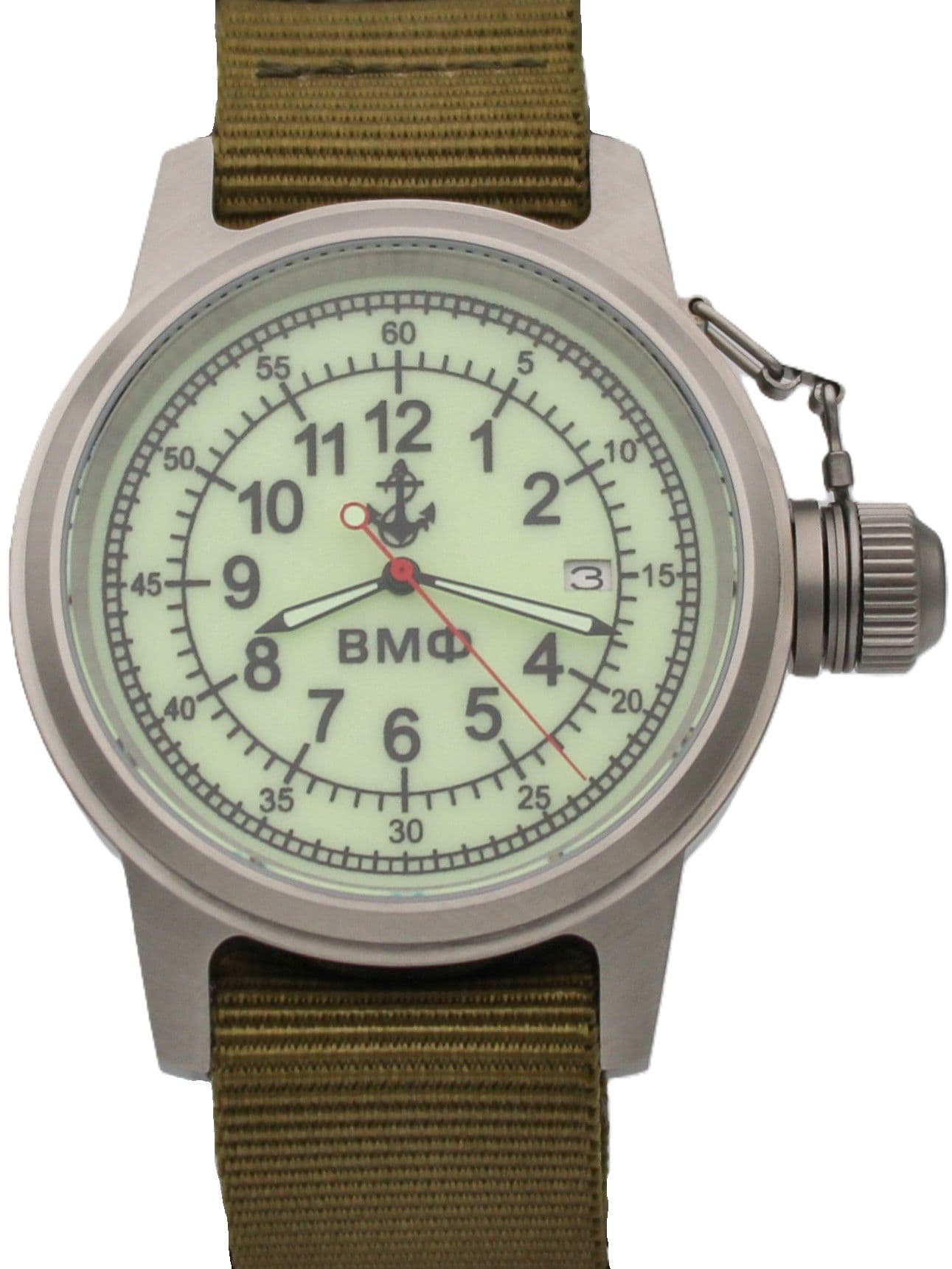Часы ВМФ механические с автоподзаводом (Seiko NH35A) 45.320.21