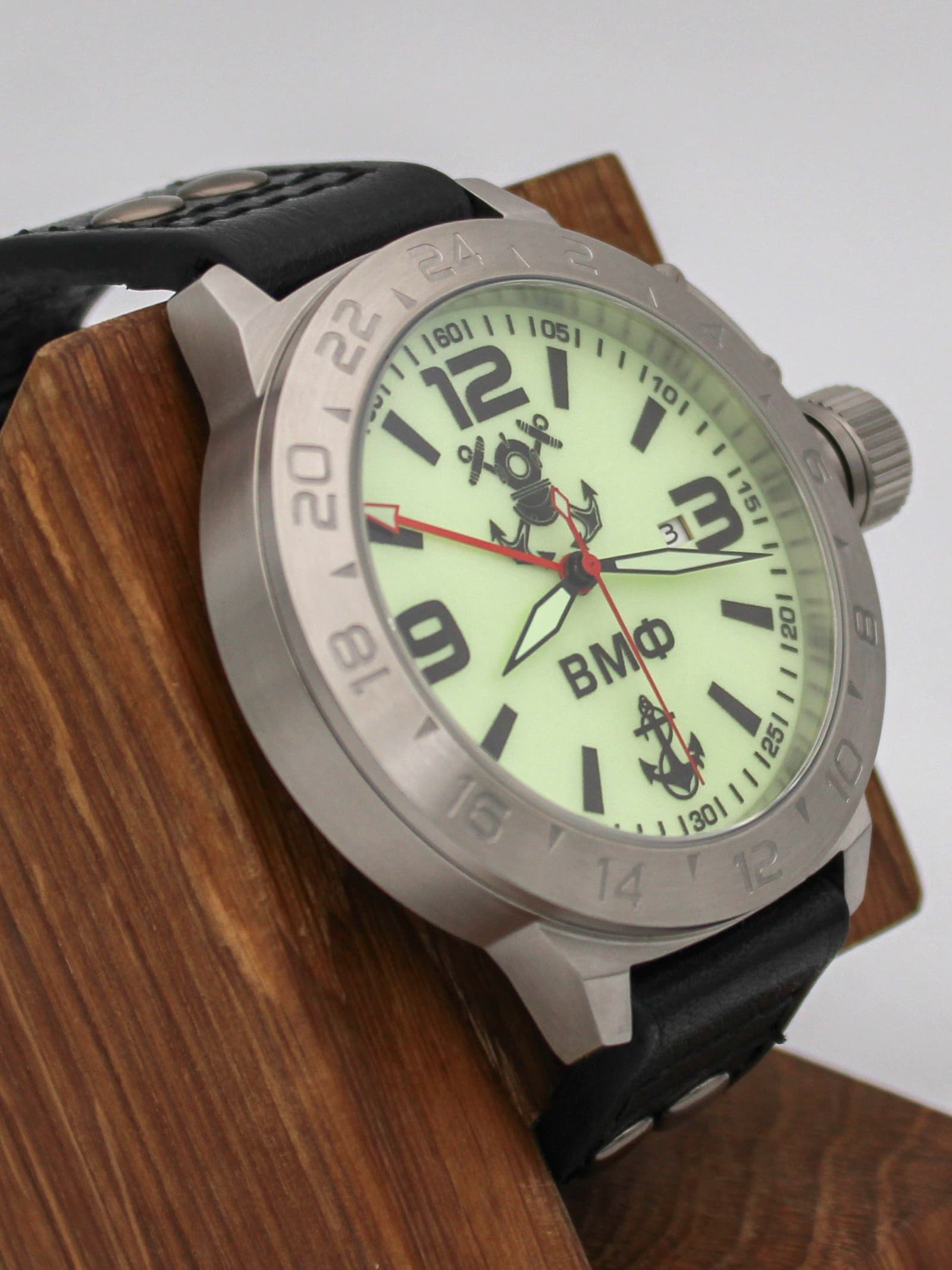Часы ВМФ механические с автоподзаводом (Seiko NH34A) 52.025.01