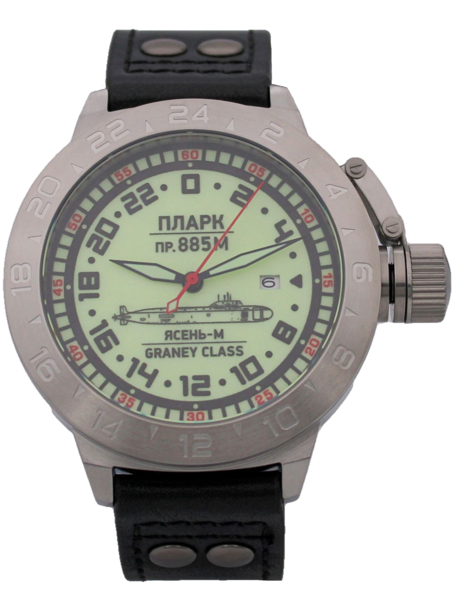 Часы ПЛАРК 885М Ясень-М (Graney class) механические с автоподзаводом (Seiko NH34A) 52.193.01