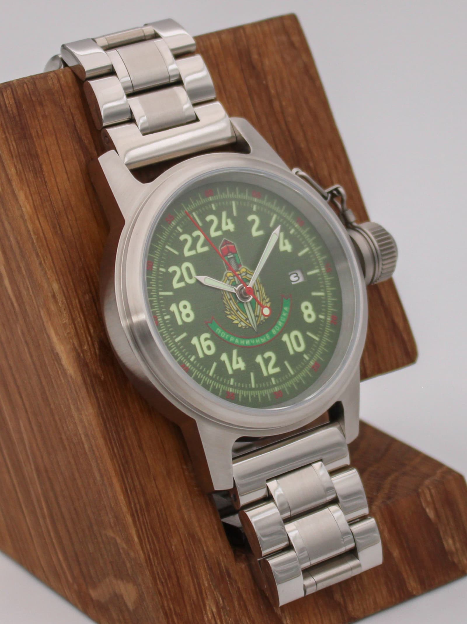 Часы Погранвойска механические с автоподзаводом (Seiko NH34A) 45.242.2