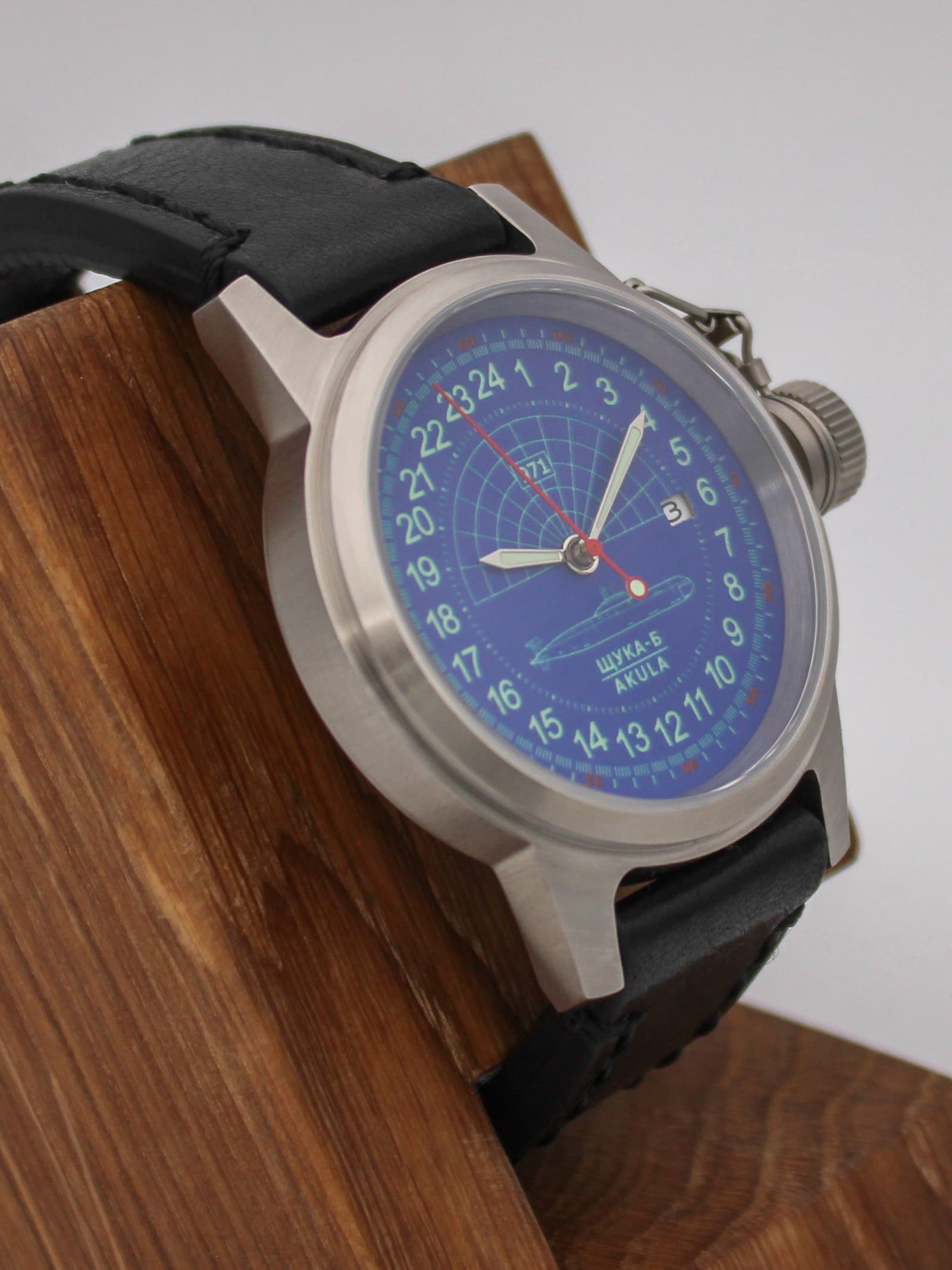 Часы 971 / Щука-Б (Akula) механические с автоподзаводом (Seiko NH34A) 45.288.01