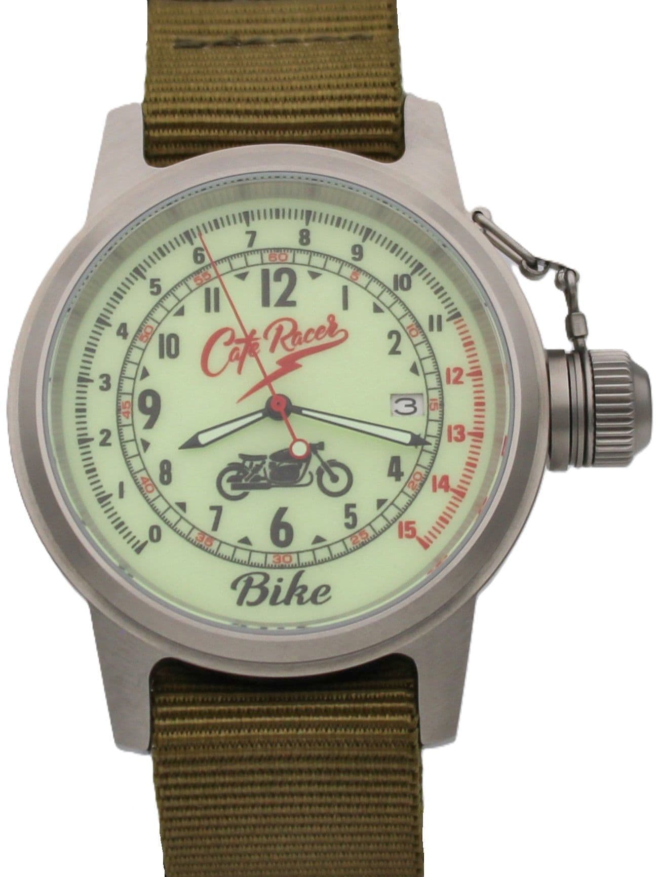 Часы Cafe Racer механические с автоподзаводом (Seiko NH35A) 45.236.21