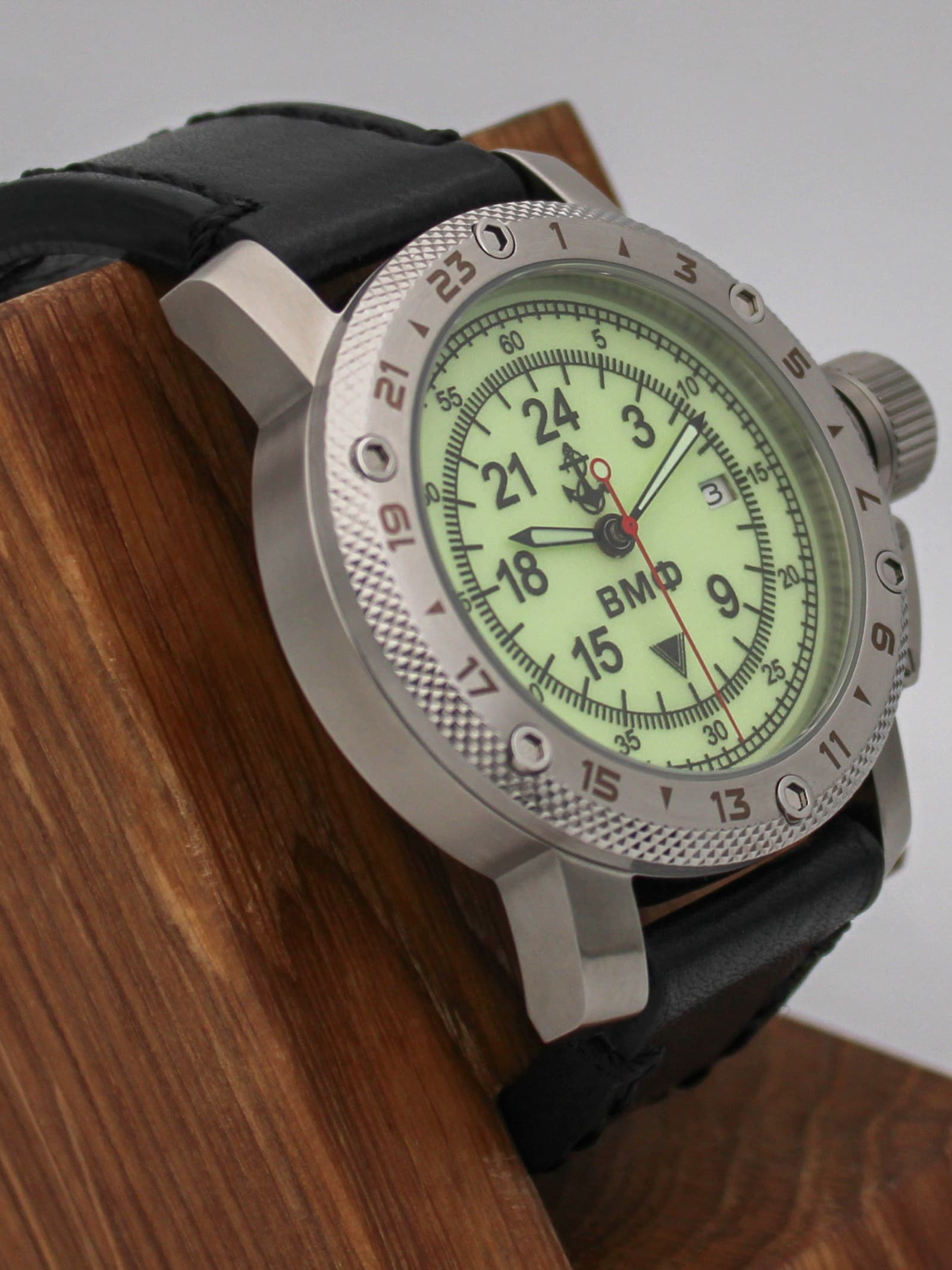 Часы ВМФ механические с автоподзаводом (Seiko NH34A) 47.030.01