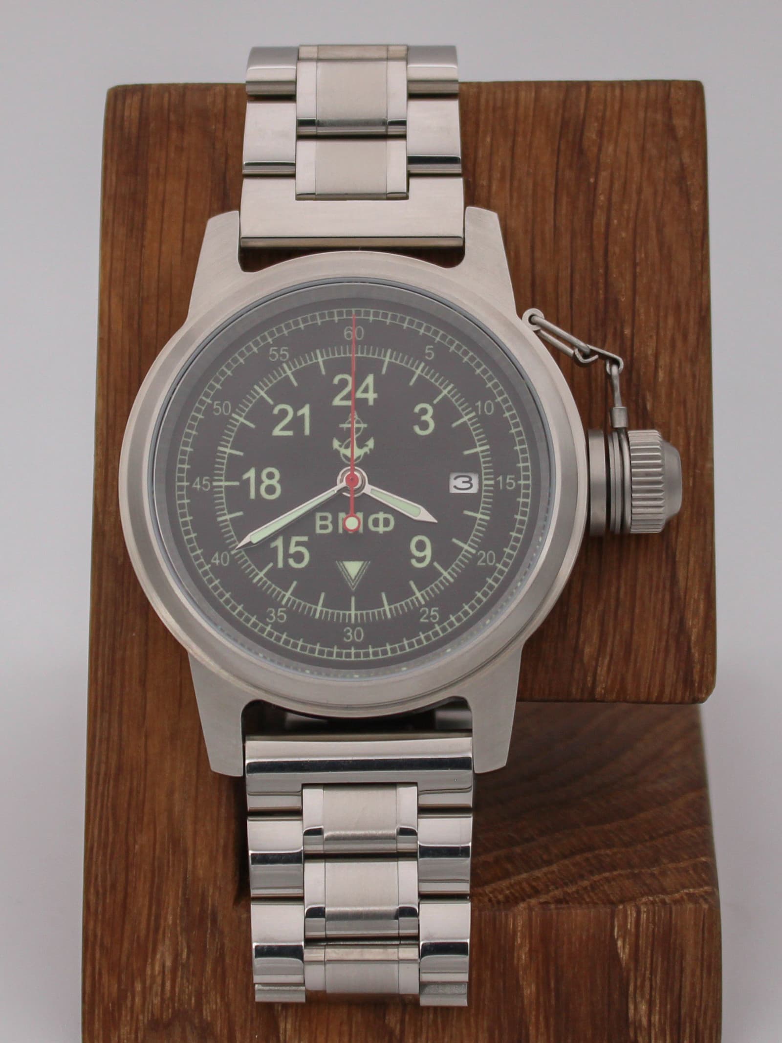 Часы ВМФ механические с автоподзаводом (Seiko NH34A) 45.060.2