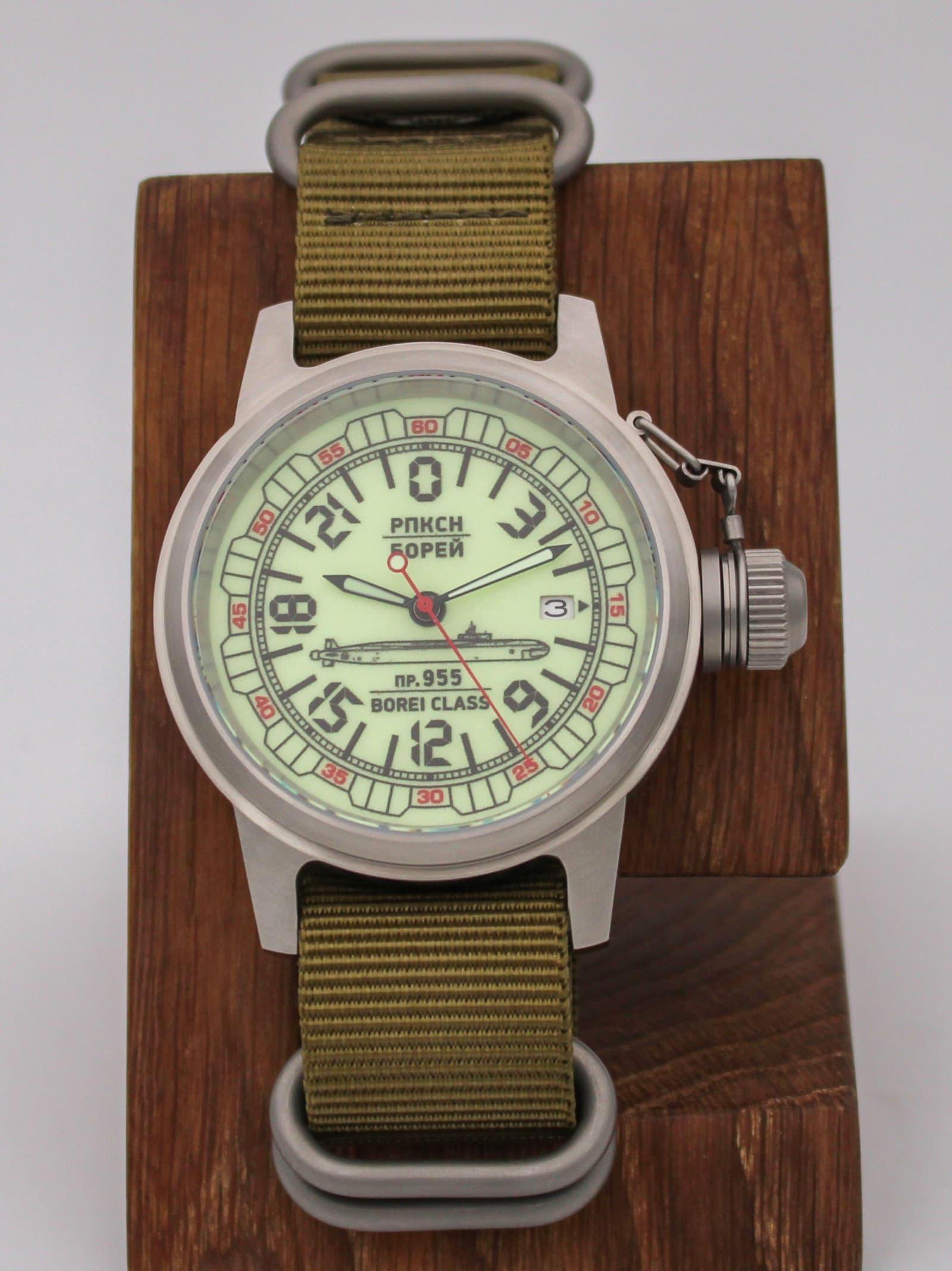 Часы РПКСН 955 Борей (Borei class) механические с автоподзаводом (Seiko NH34A) 45.190.21
