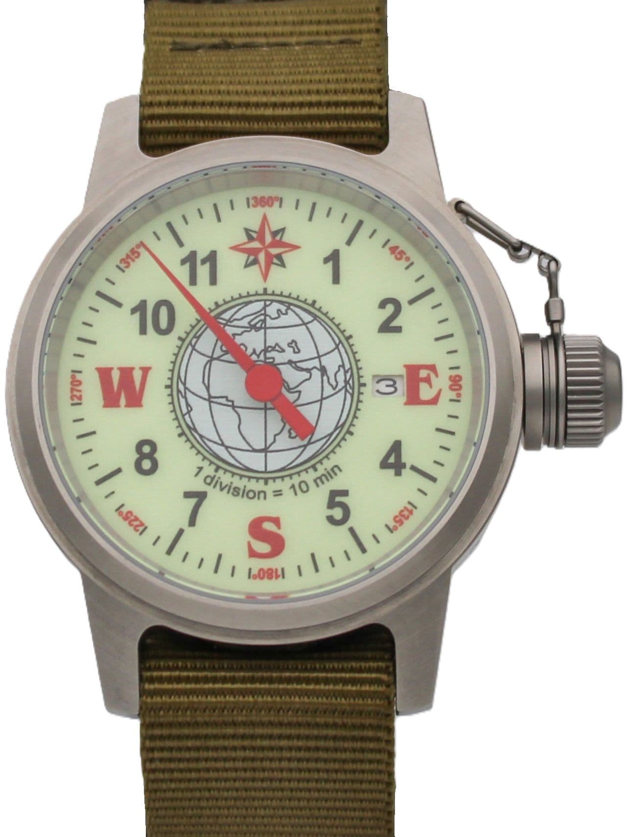 Часы Компас однострелочные механические с автоподзаводом (Seiko NH35A) 45.184.21