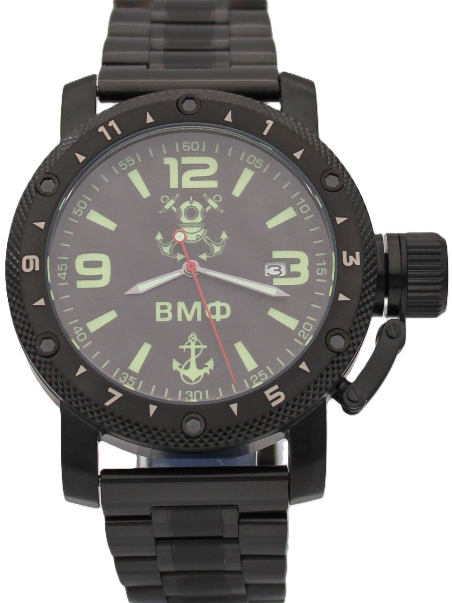 Часы ВМФ механические с автоподзаводом (Seiko NH35A) 147.026.1