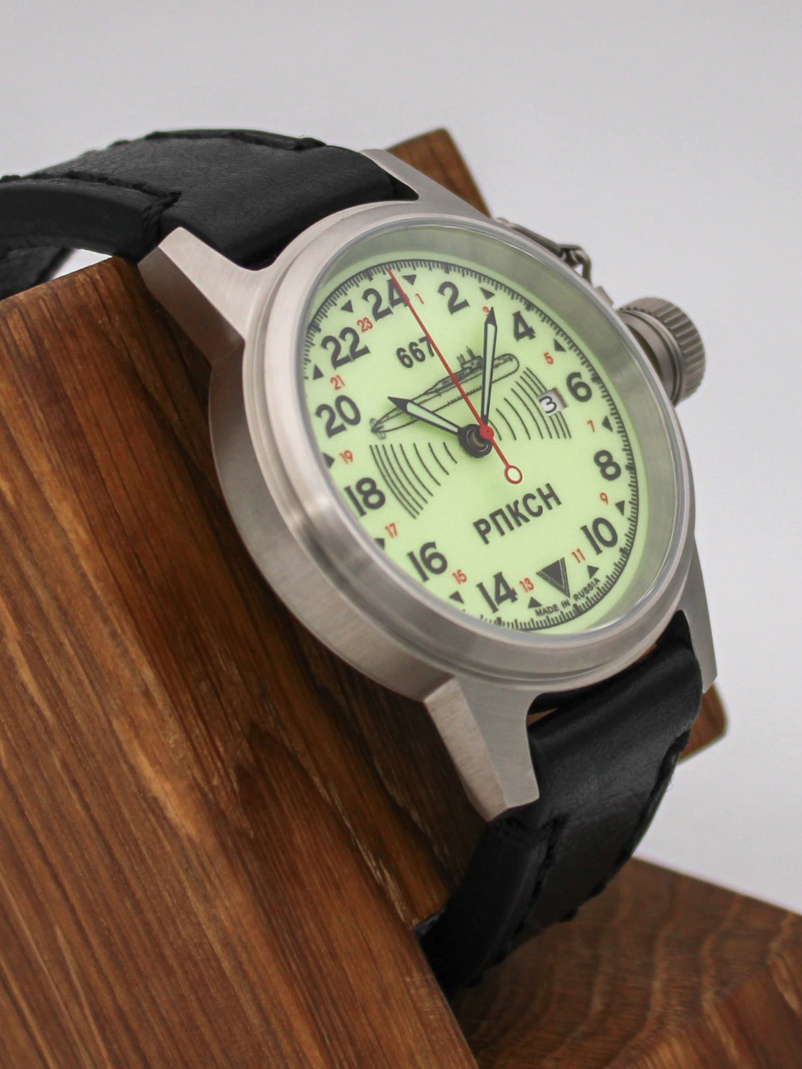 Часы 667 РПКСН механические с автоподзаводом (Seiko NH34A) 45.038.01
