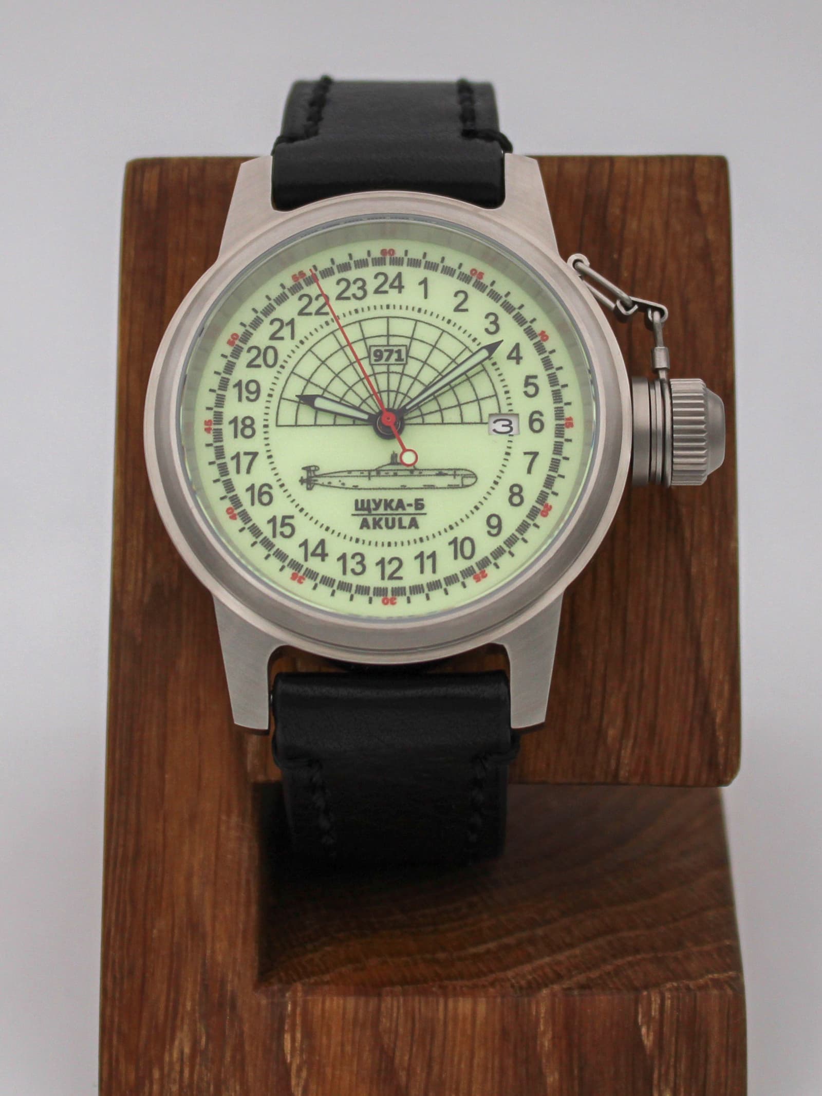 Часы 971 / Щука-Б (Akula) механические с автоподзаводом (Seiko NH34A) 45.061.01