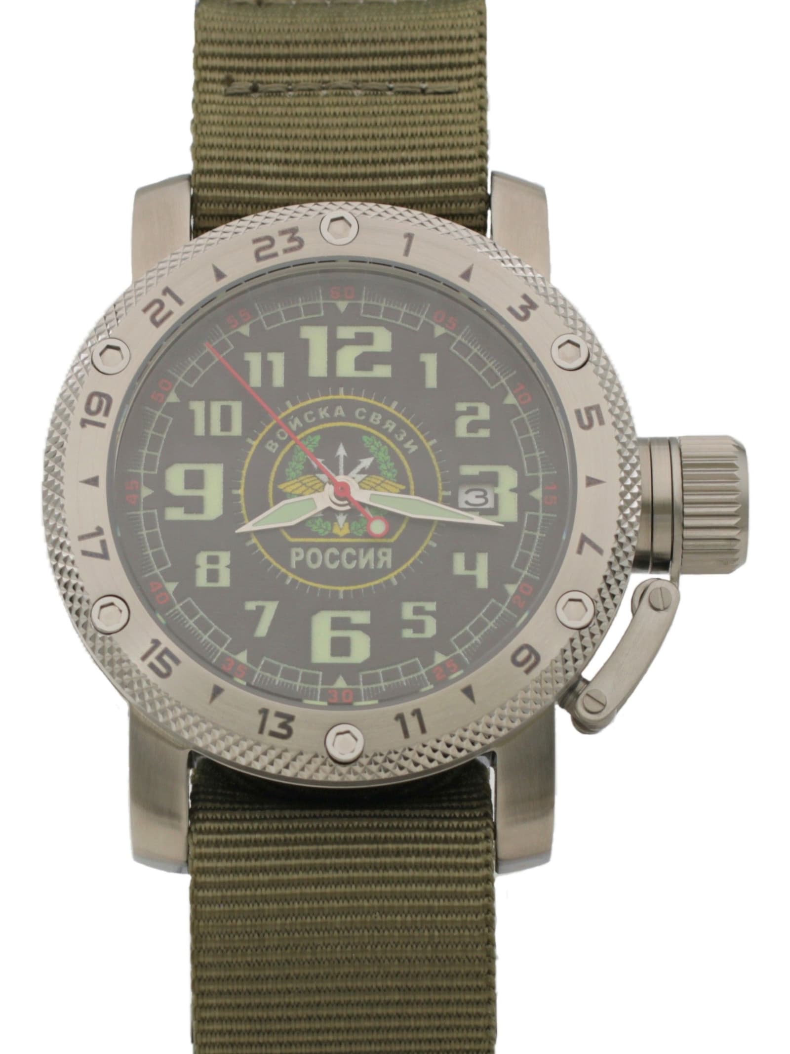 Часы Войска связи механические с автоподзаводом (Seiko NH35A) 47.197.21