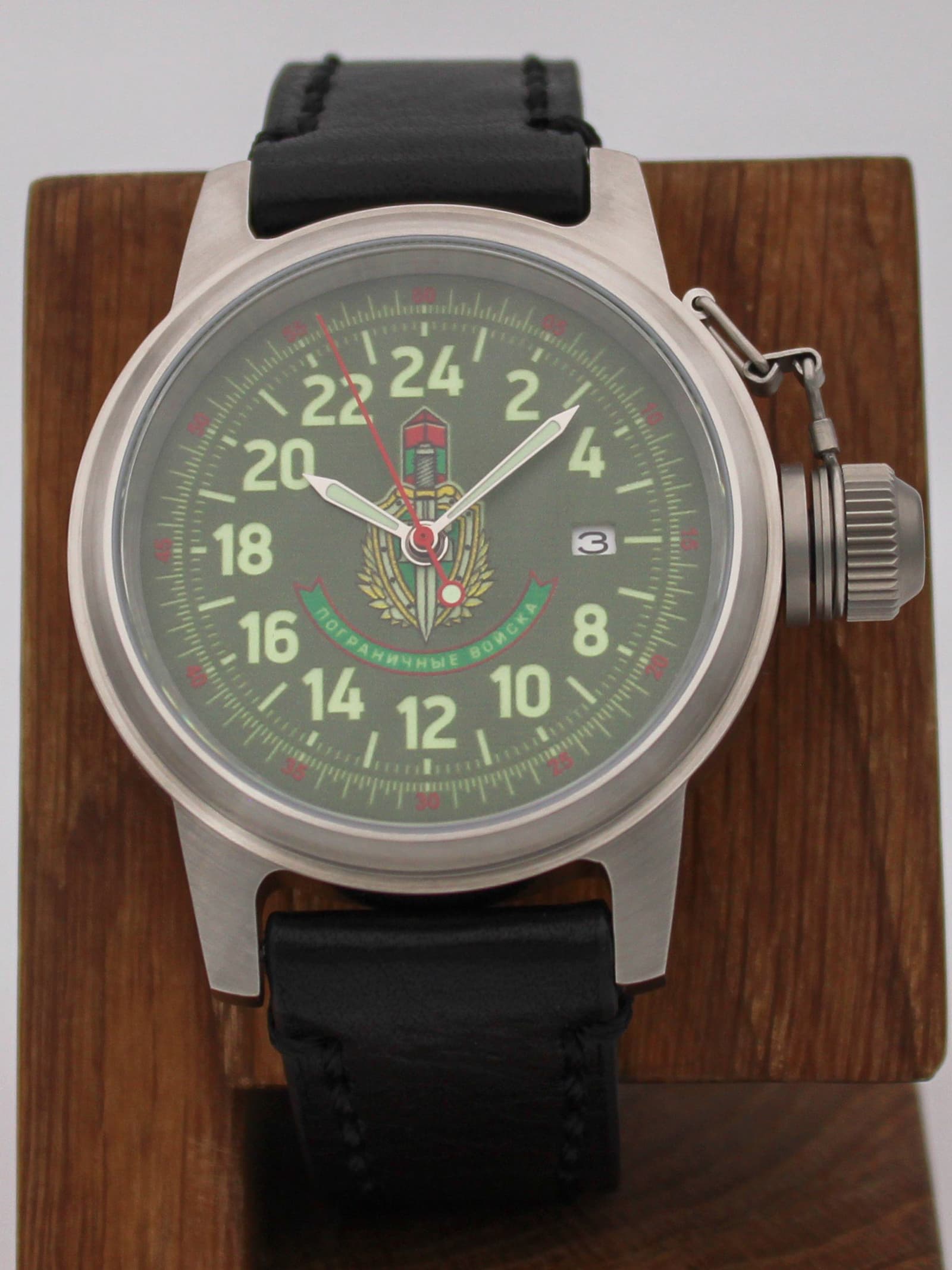 Часы Погранвойска механические с автоподзаводом (Seiko NH34A) 45.242.01