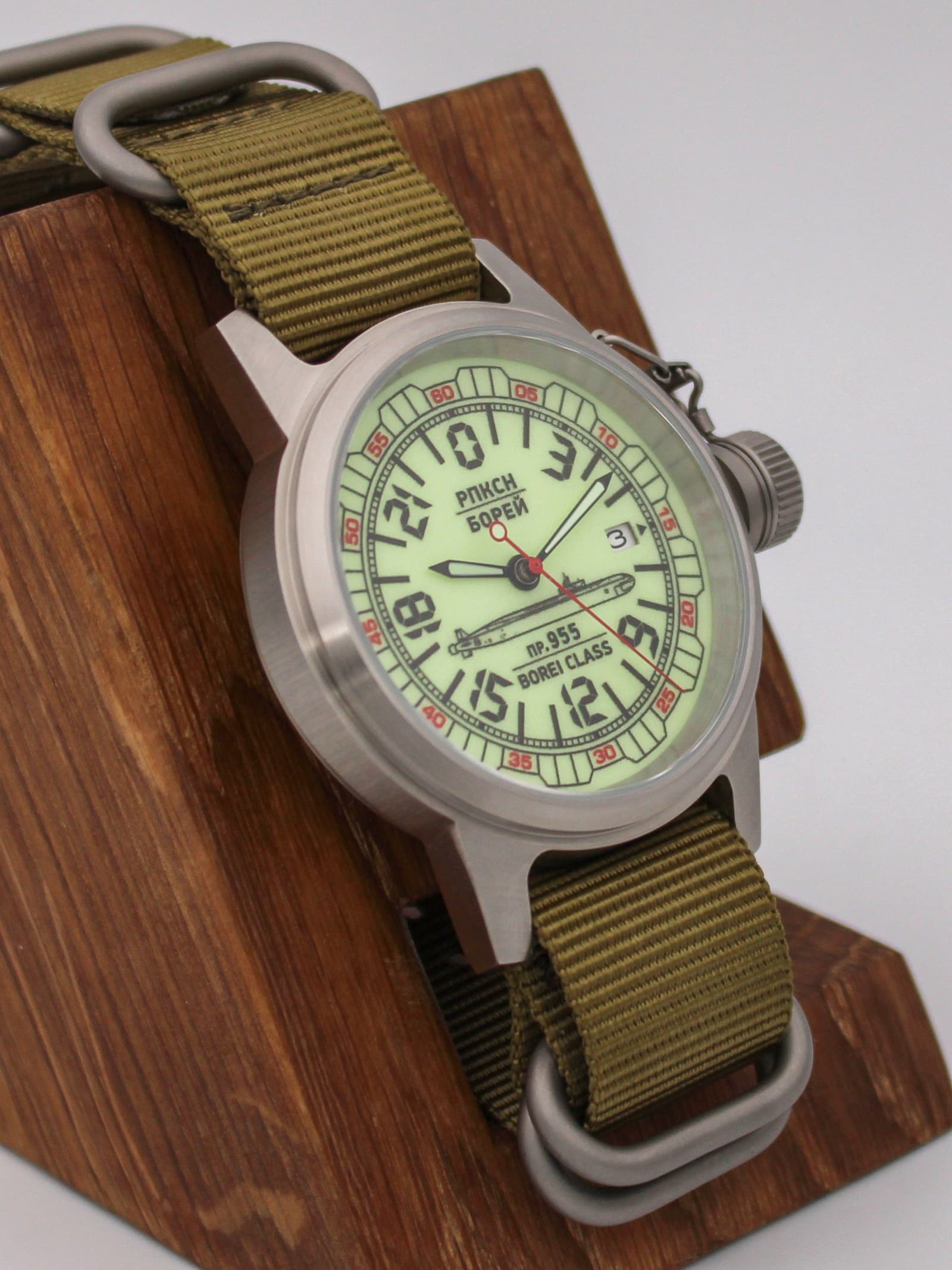 Часы РПКСН 955 Борей (Borei class) механические с автоподзаводом (Seiko NH34A) 45.190.21