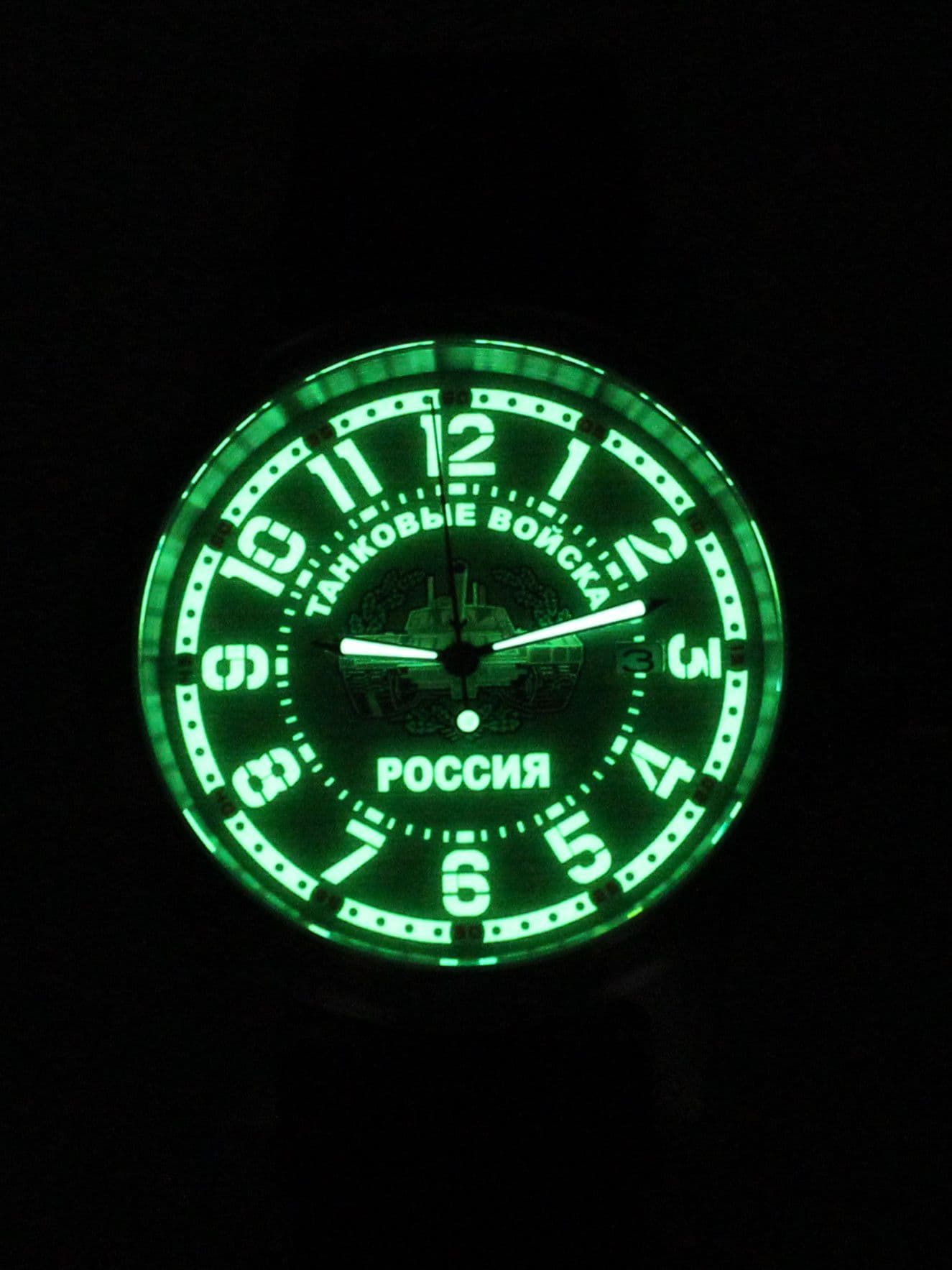 Часы Танковые войска механические с автоподзаводом (Seiko NH35A) 45.270.21