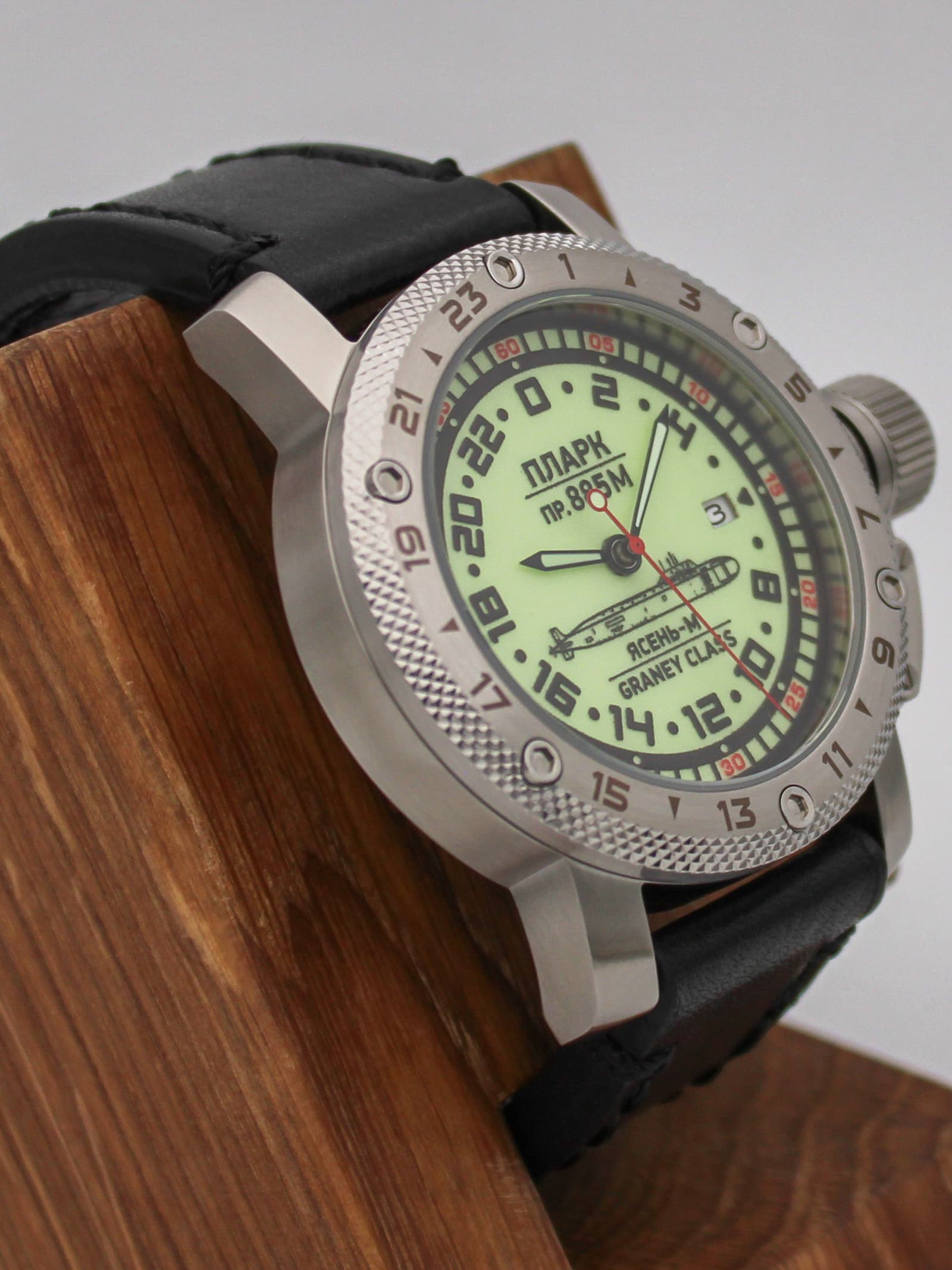 Часы ПЛАРК 885М Ясень-М (Graney class) механические с автоподзаводом (Seiko NH34A) 47.193.01