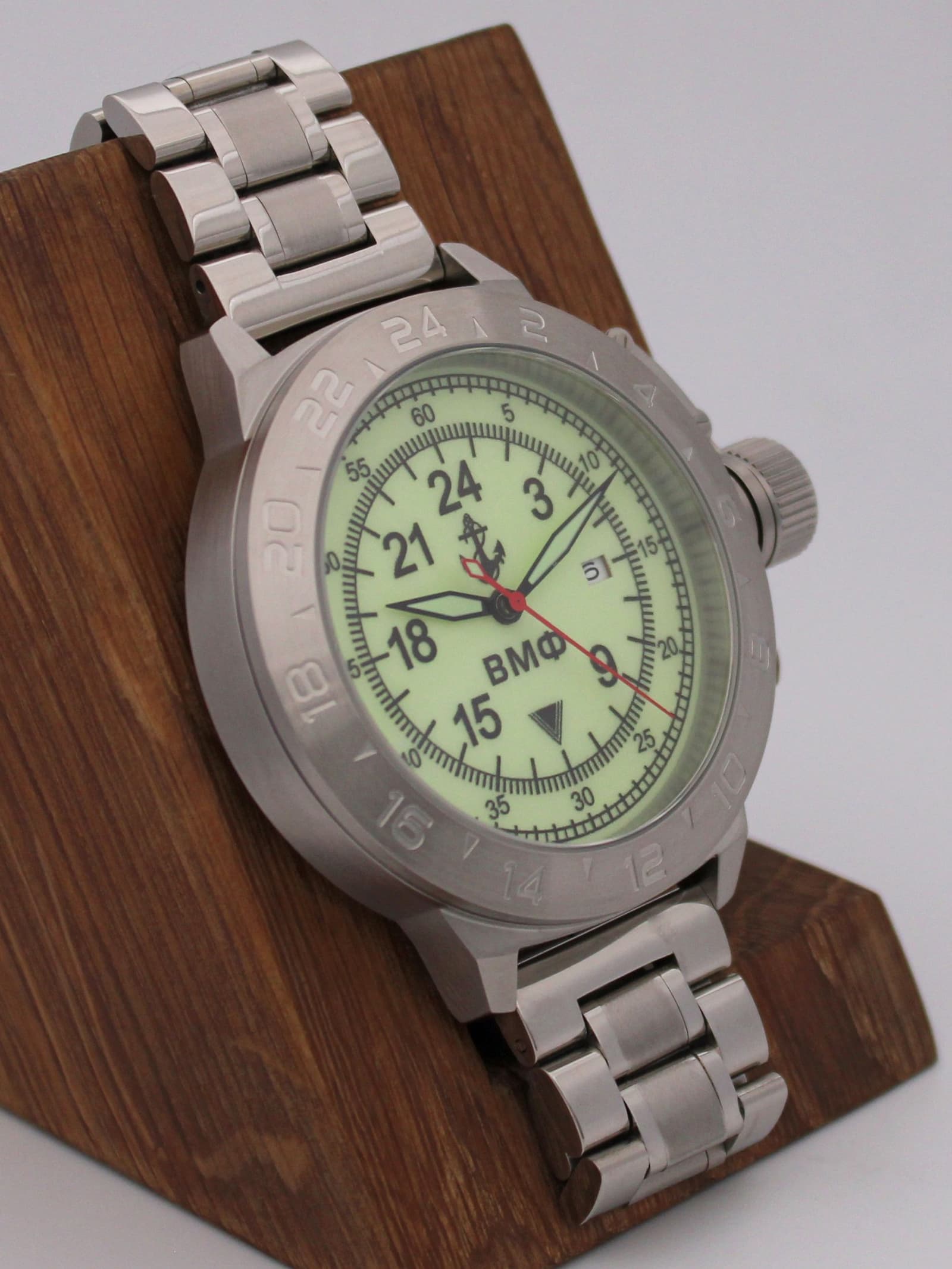 Часы ВМФ механические с автоподзаводом (Seiko NH34A) 52.030.2