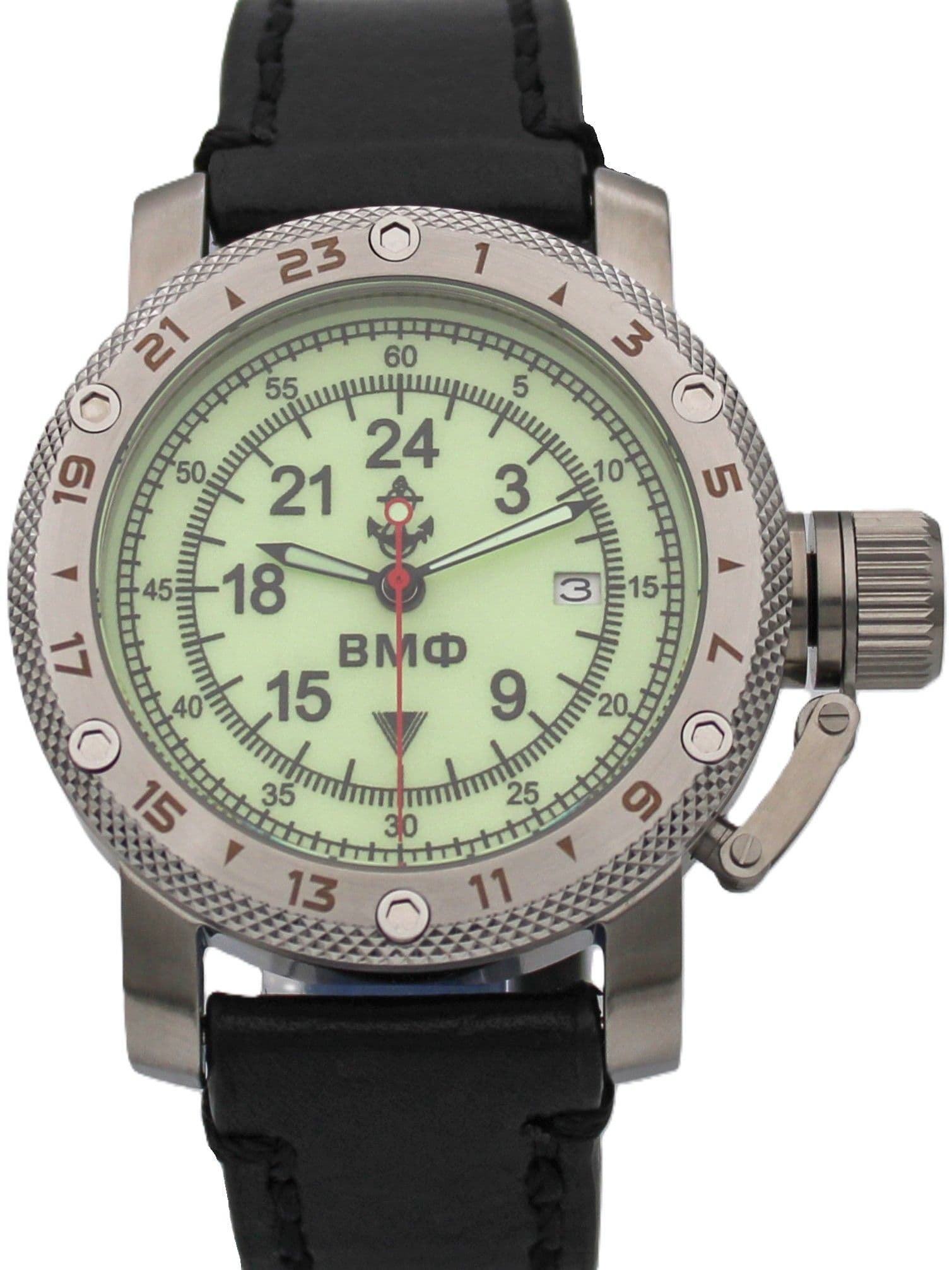 Часы ВМФ механические с автоподзаводом (Seiko NH34A) 47.030.01