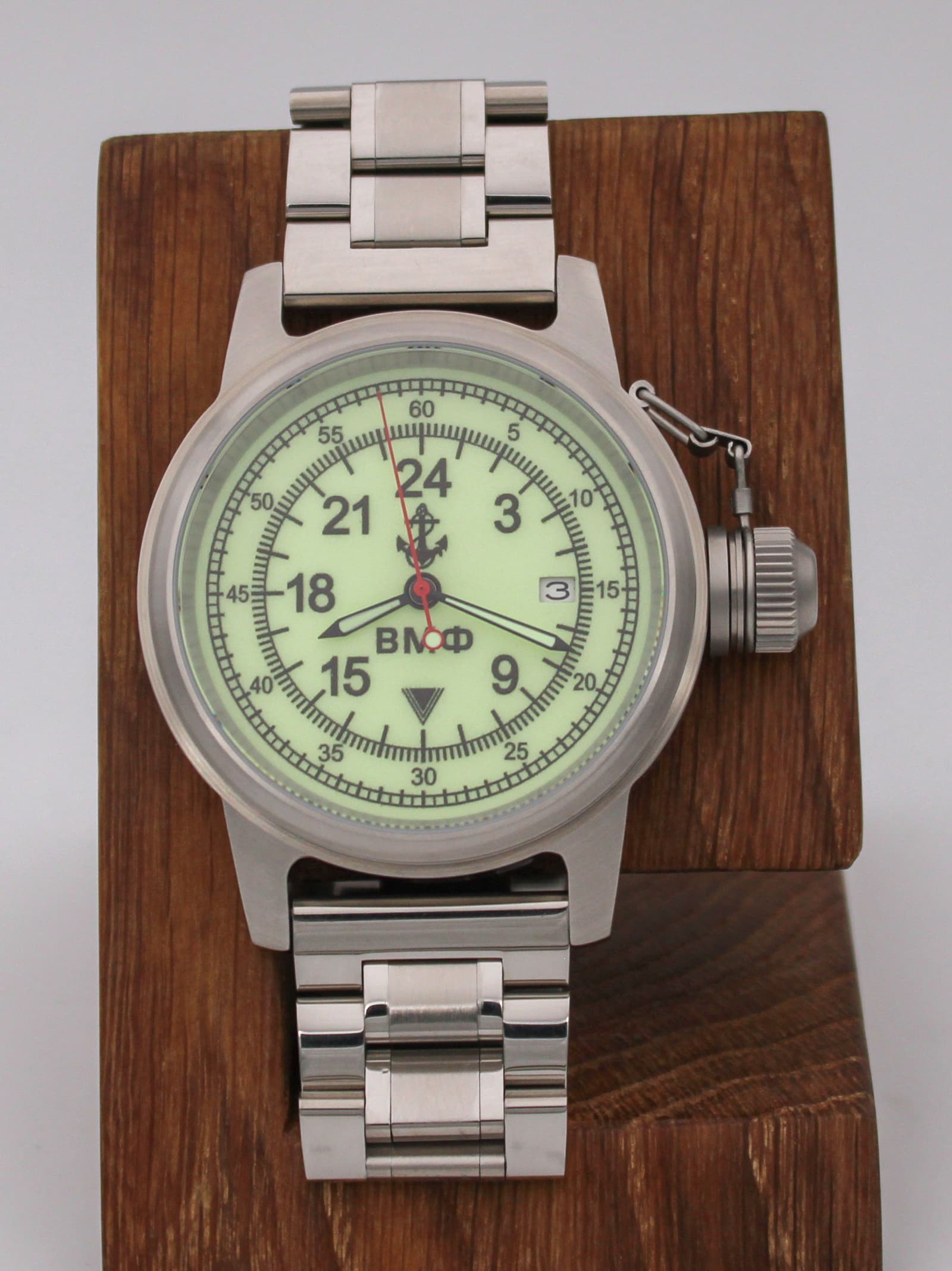 Часы ВМФ механические с автоподзаводом (Seiko NH34A) 45.030.2