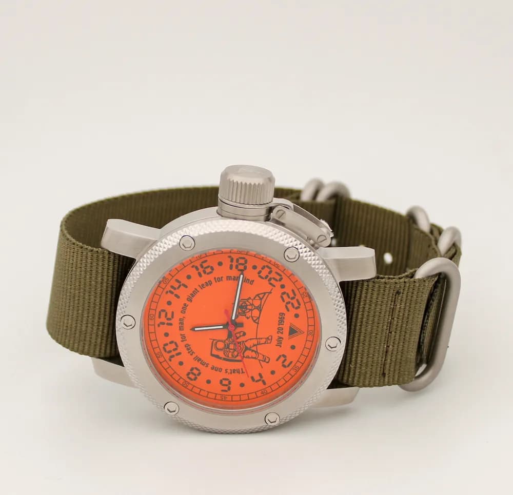 Часы Высадка на Луне 1127.21 механические с автоподзаводом (сапфировое стекло), механизм Восток 2431 