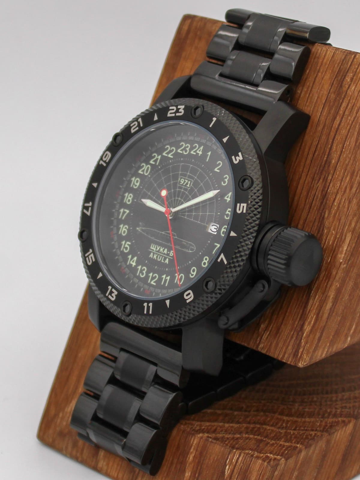 Часы 971 / Щука-Б (Akula) кварцевые (Ronda 515.24H) Q147.063.1