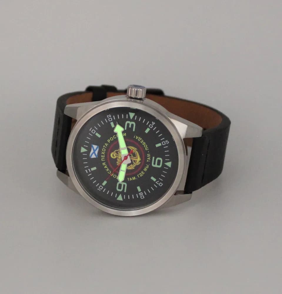 Часы наручные Морская пехота 21.167.01, механические, механизм Ракета 2609НА