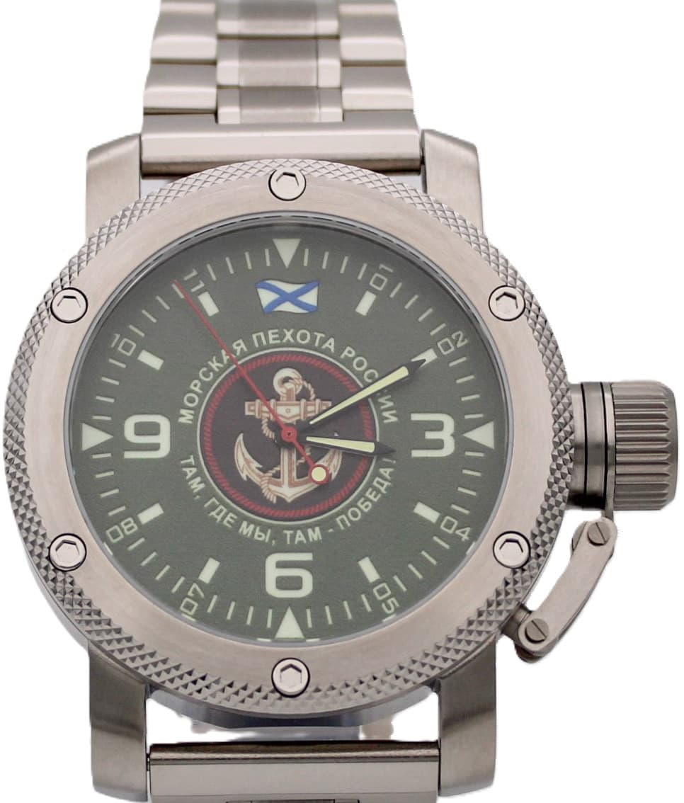 Часы Морская пехота России / там,где мы,там-победа! механизм Восток 2415.01