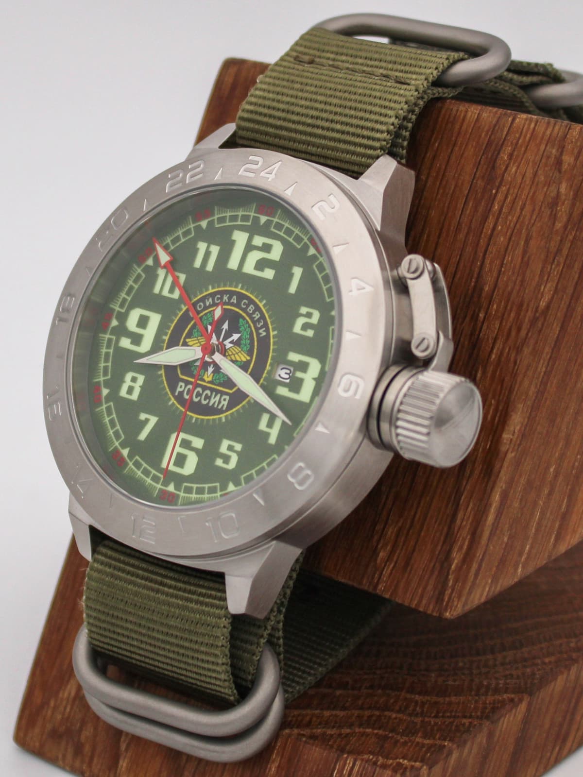 Часы Войска связи механические с автоподзаводом (Seiko NH34A) 52.198.21