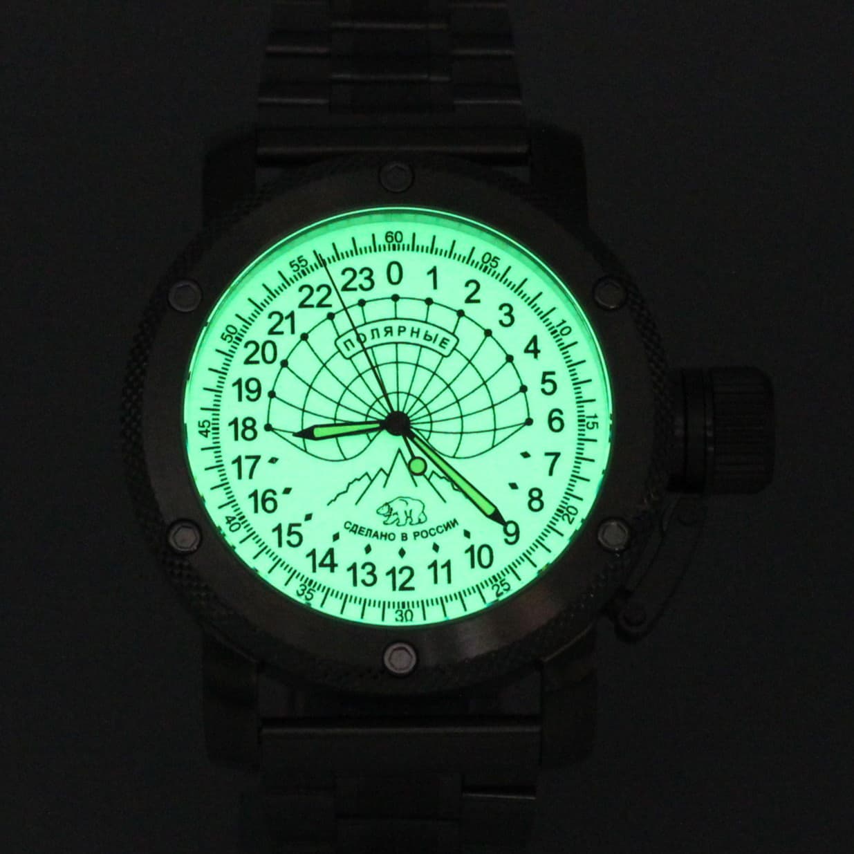 Часы Полярные (медведь) механизм Восток 2431.01