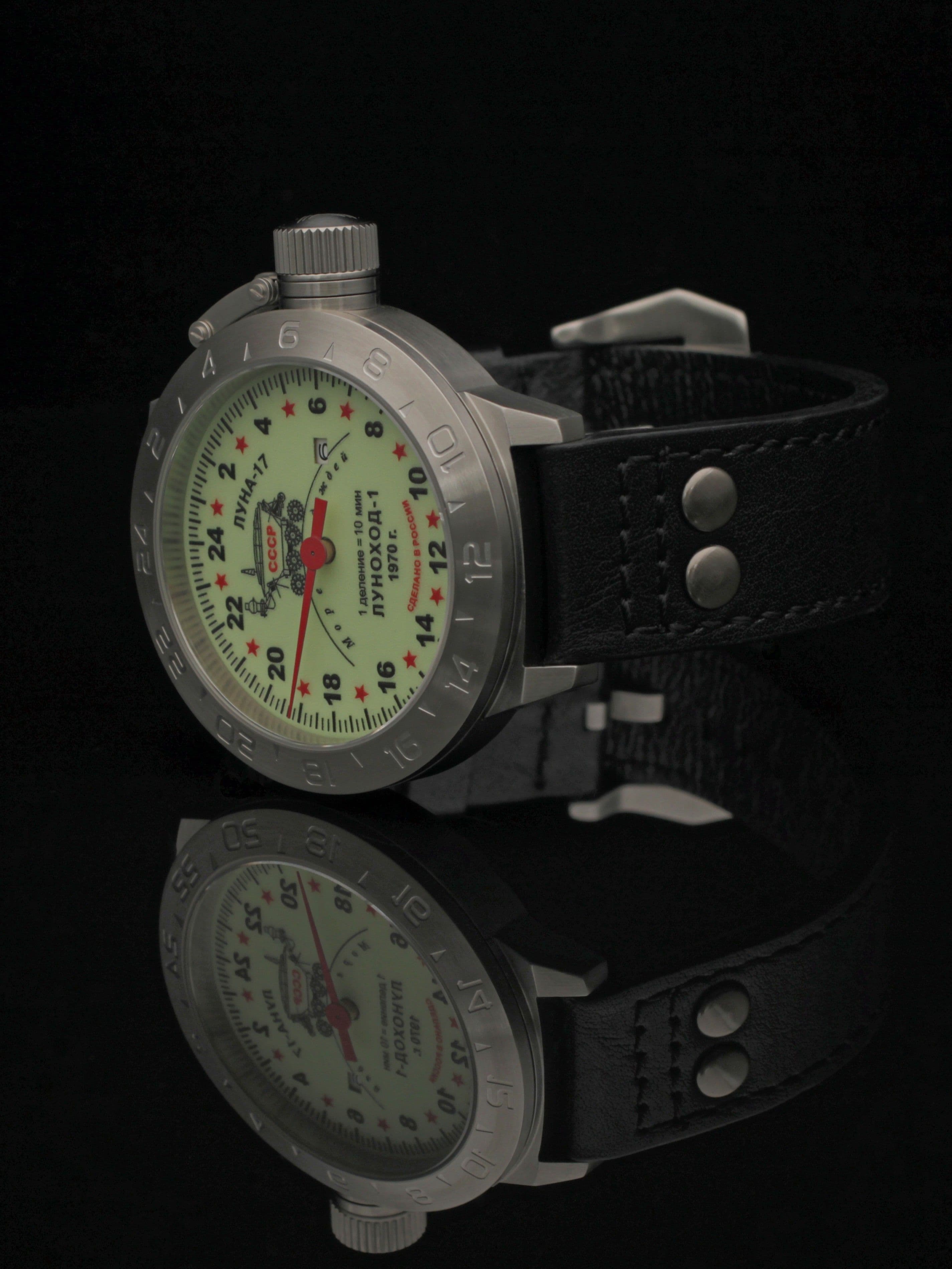 Часы "Луноход-1" однострелочные механические с автоподзаводом (Seiko NH34A) 52.400.01