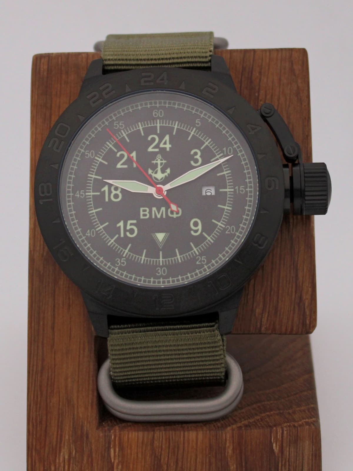 Часы ВМФ кварцевые (Ronda 515.24H) Q152.060.21