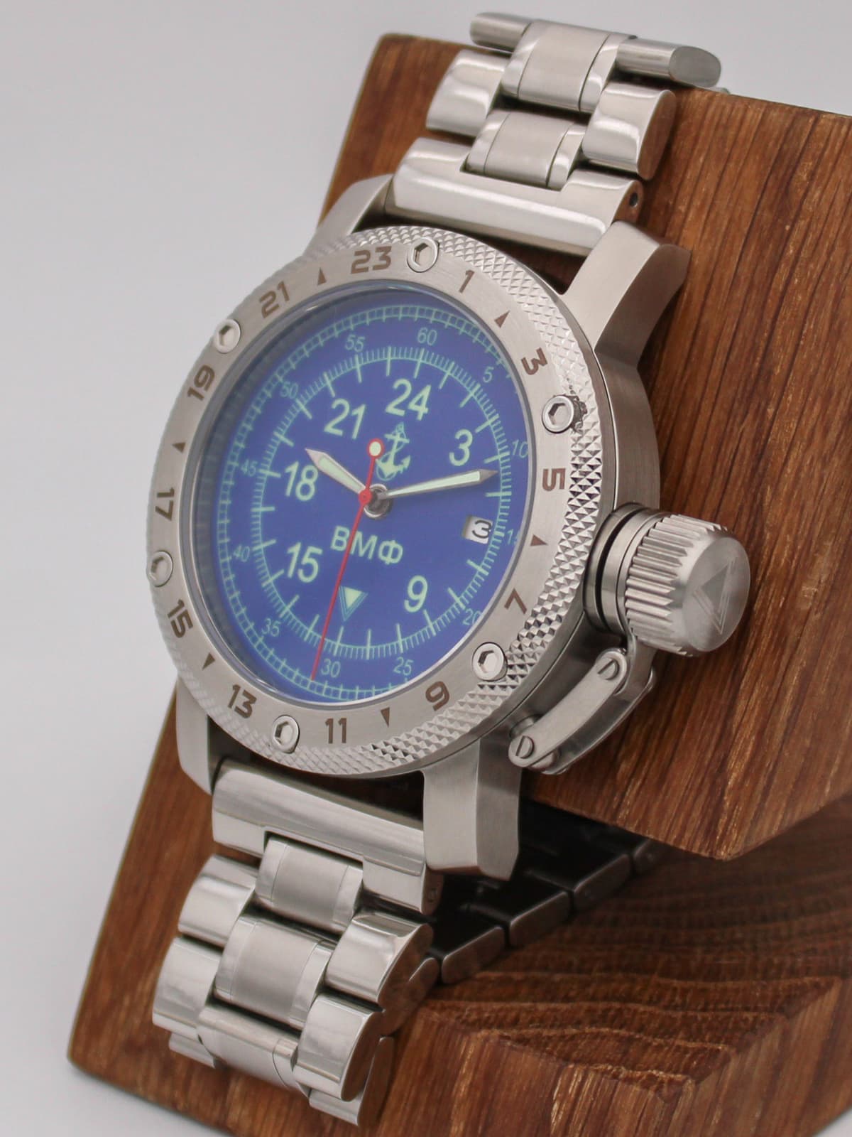 Часы ВМФ кварцевые (Ronda 515.24H) Q47.070.2