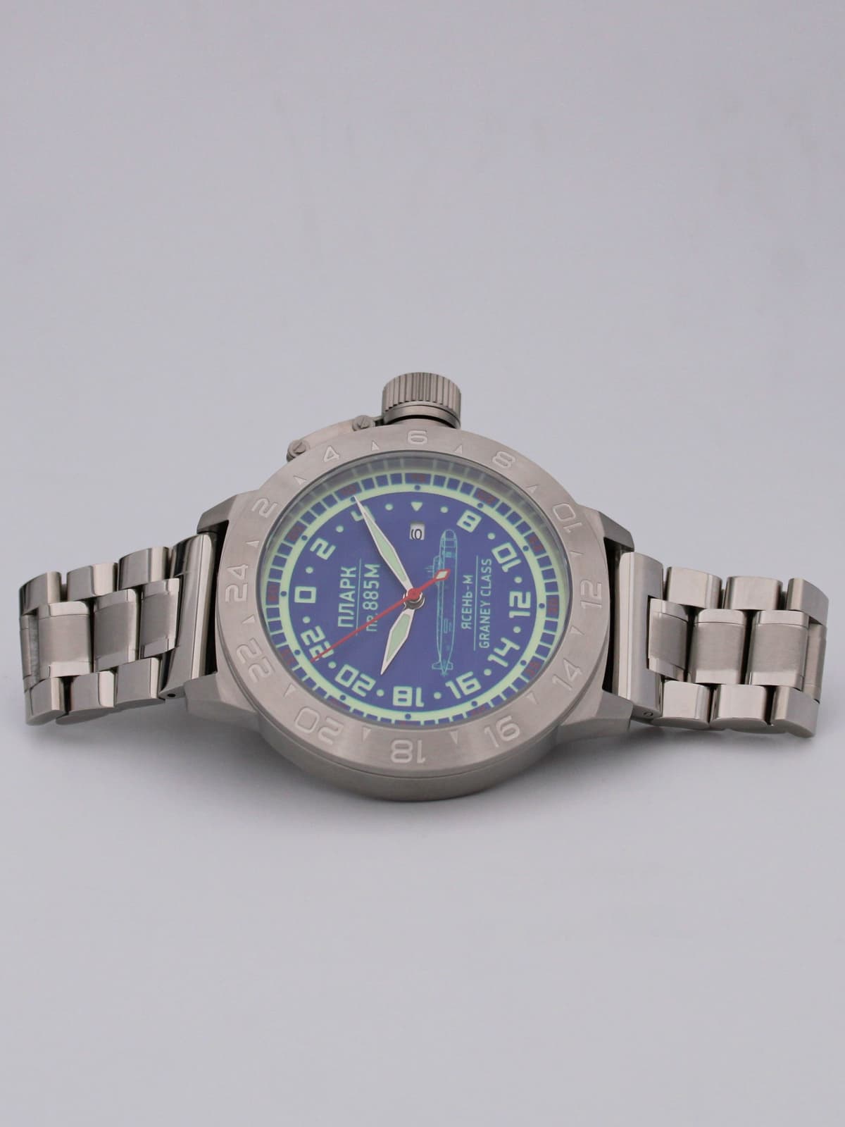 Часы ПЛАРК 885М Ясень-М (Graney class) механические с автоподзаводом (Seiko NH34A) 52.195.2