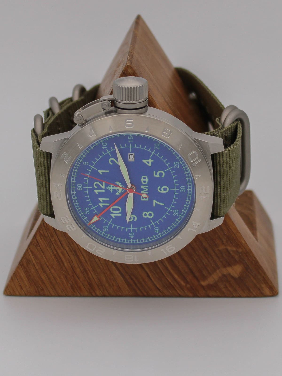 Часы ВМФ механические с автоподзаводом (Seiko NH34A) 52.322.21