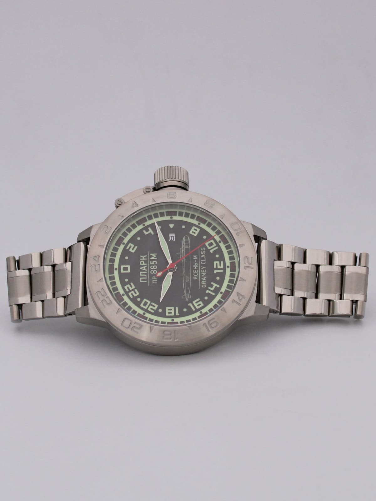 Часы ПЛАРК 885М Ясень-М (Graney class) механические с автоподзаводом (Seiko NH34A) 52.194.2