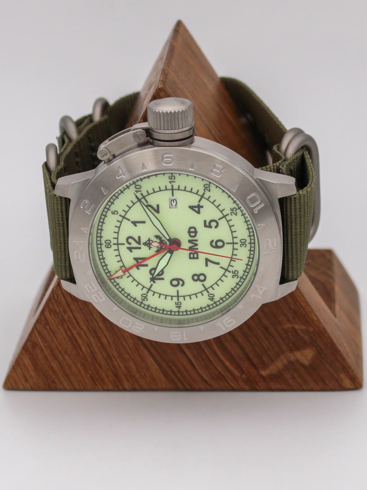 Часы ВМФ механические с автоподзаводом (Seiko NH34A) 52.320.21