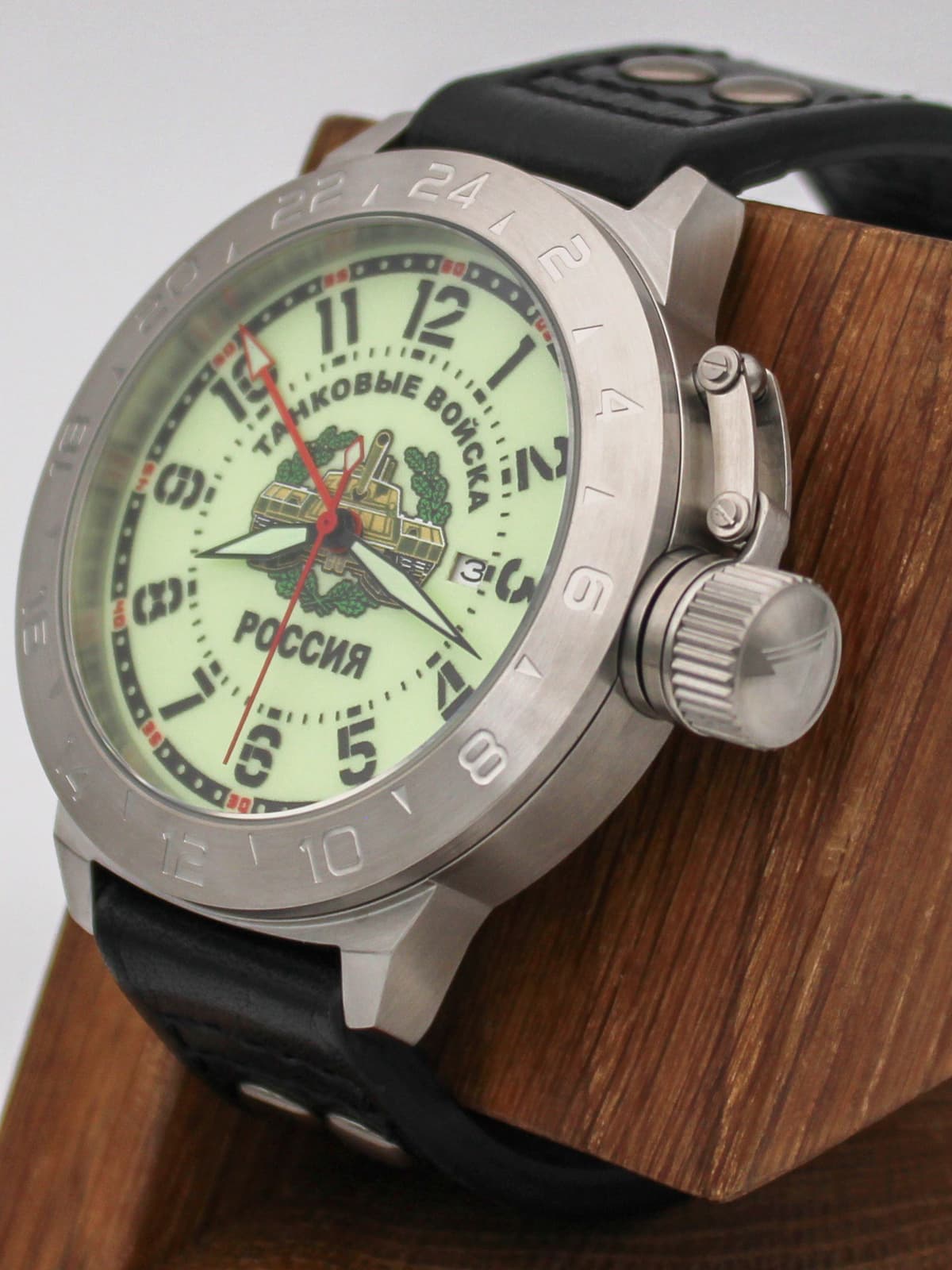 Часы Танковые войска механические с автоподзаводом (Seiko NH34A) 52.210.01