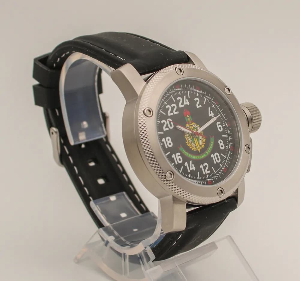 Часы наручные Погранвойска 174.11, механические, механизм Ракета 2623