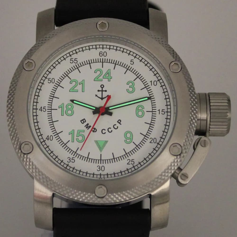 Часы ВМФ СССР механические 011.01 механизм Ракета 2623