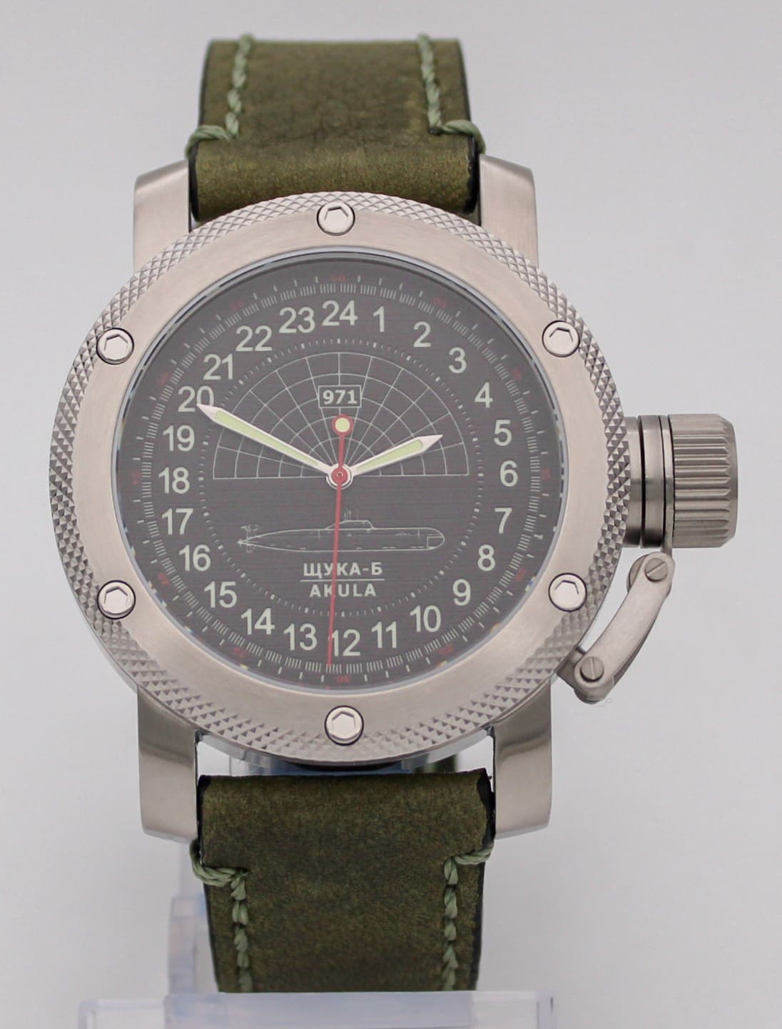 Часы 971 Щука-Б (Акула), механизм Восток 2415.01