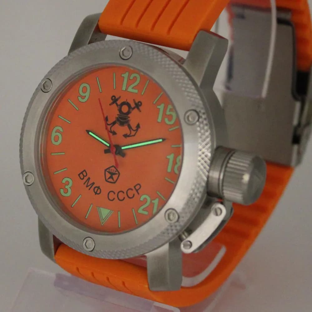 Часы наручные  ВМФ СССР  023.15  механические, механизм Ракета 2623Н