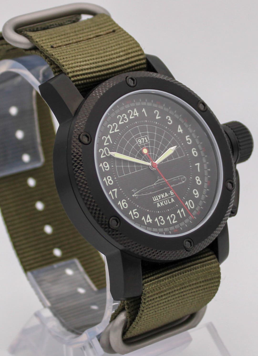 Часы 971 Щука-Б (Акула), механизм Восток 2415.01
