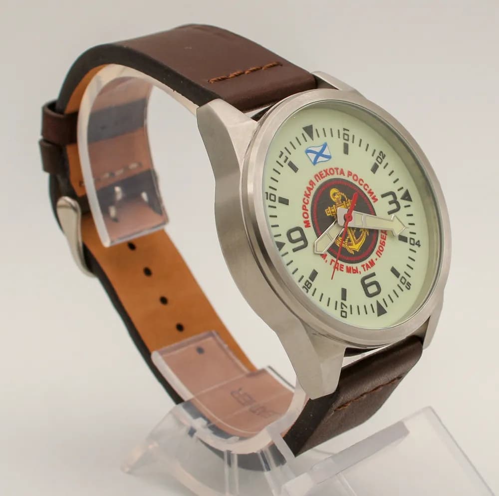 Часы наручные Морская пехота 21.166.02, механические, механизм Ракета 2609НА